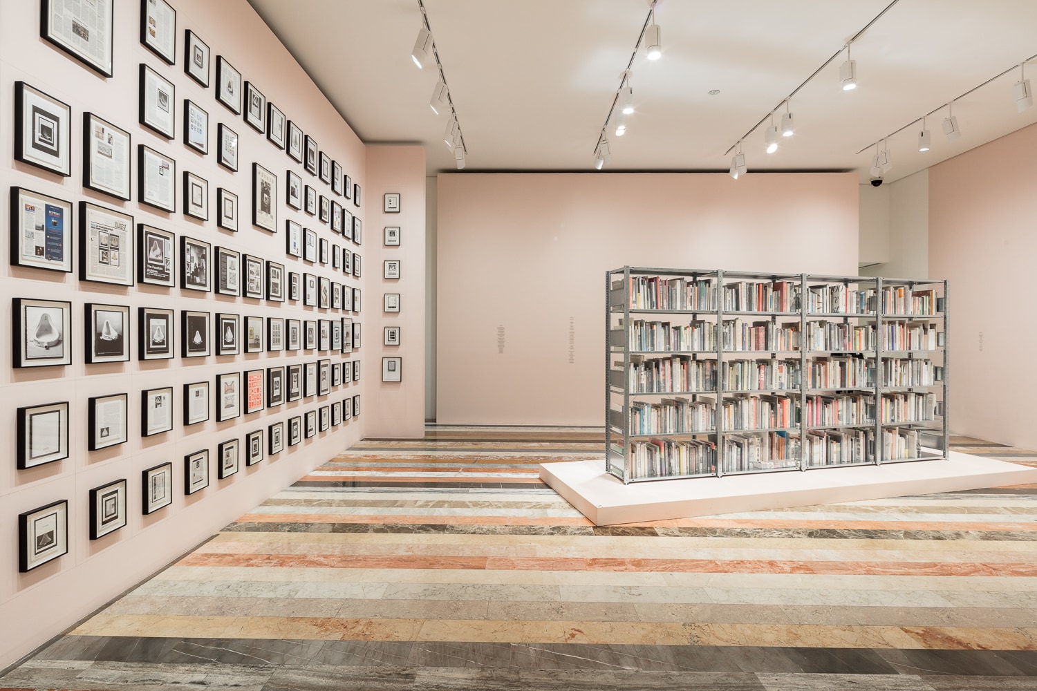 Exhibition view: Saâdane Afif, The Fountain Archives, Museo Jumex, Mexico City, 2019. Photo © Moritz Bernoully