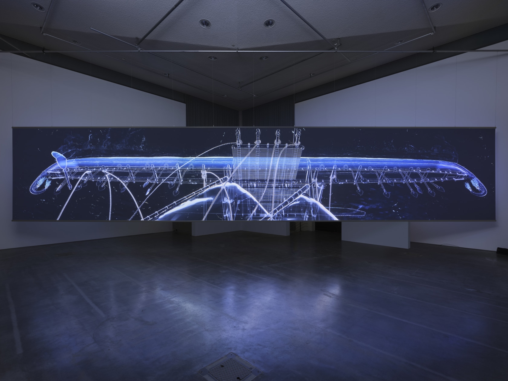 Exhibition view: Tuan Andrew Nguyen, When Water Embraces Empty Space, Edith-Russ-Haus, Oldenburg. Photo © Haus For Media Art Oldenburg