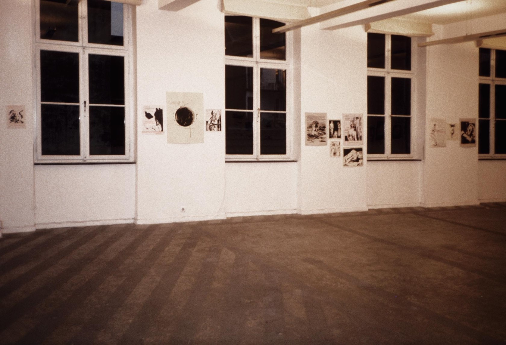 Exhibition view: Raymond Pettibon, Esther Schipper, Cologne, 1992. Photo © Lothar Schnepf