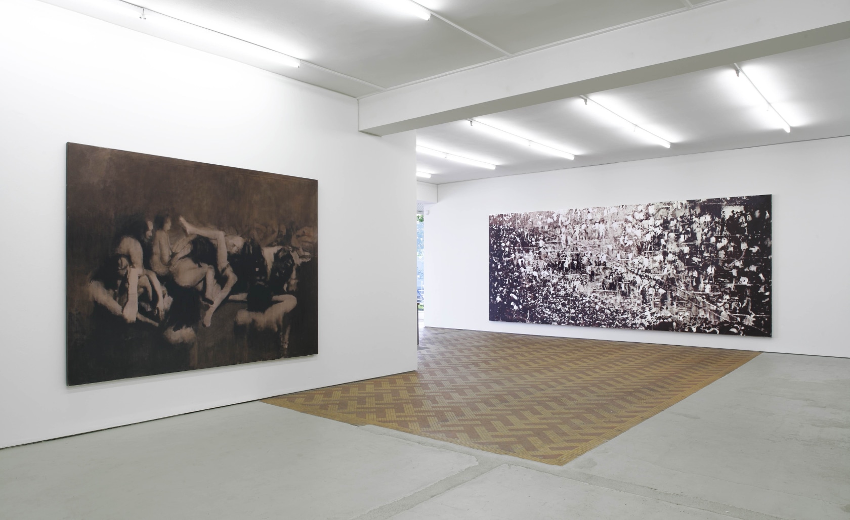 Exhibition view: Florian Süssmayr, Malerei, Johnen Galerie, Berlin, 2005 Photo © Sebastian Schobbert