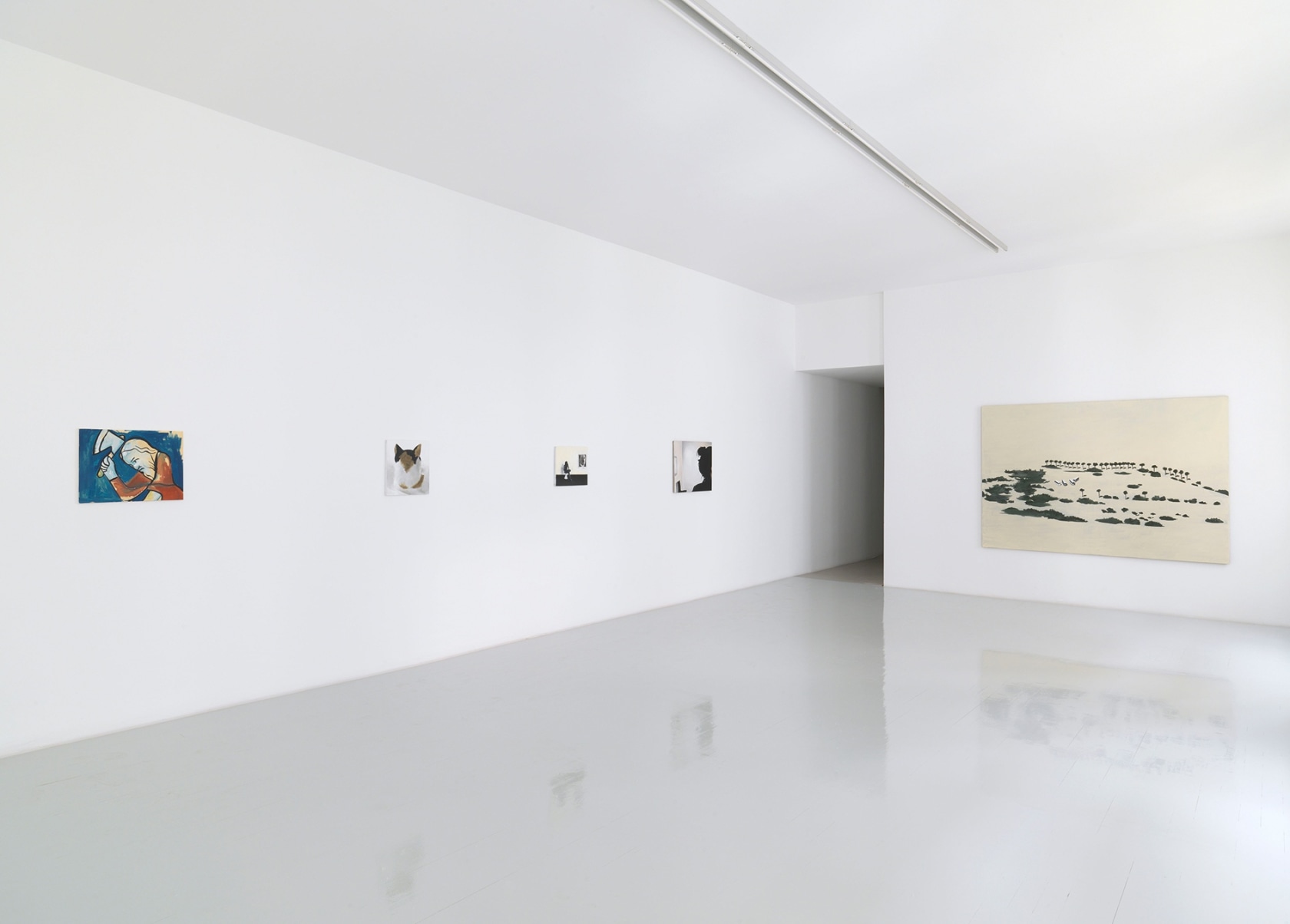 Exhibition view: Wilhelm Sasnal, Johnen Galerie, Berlin, 2010 Photo © Jens Ziehe