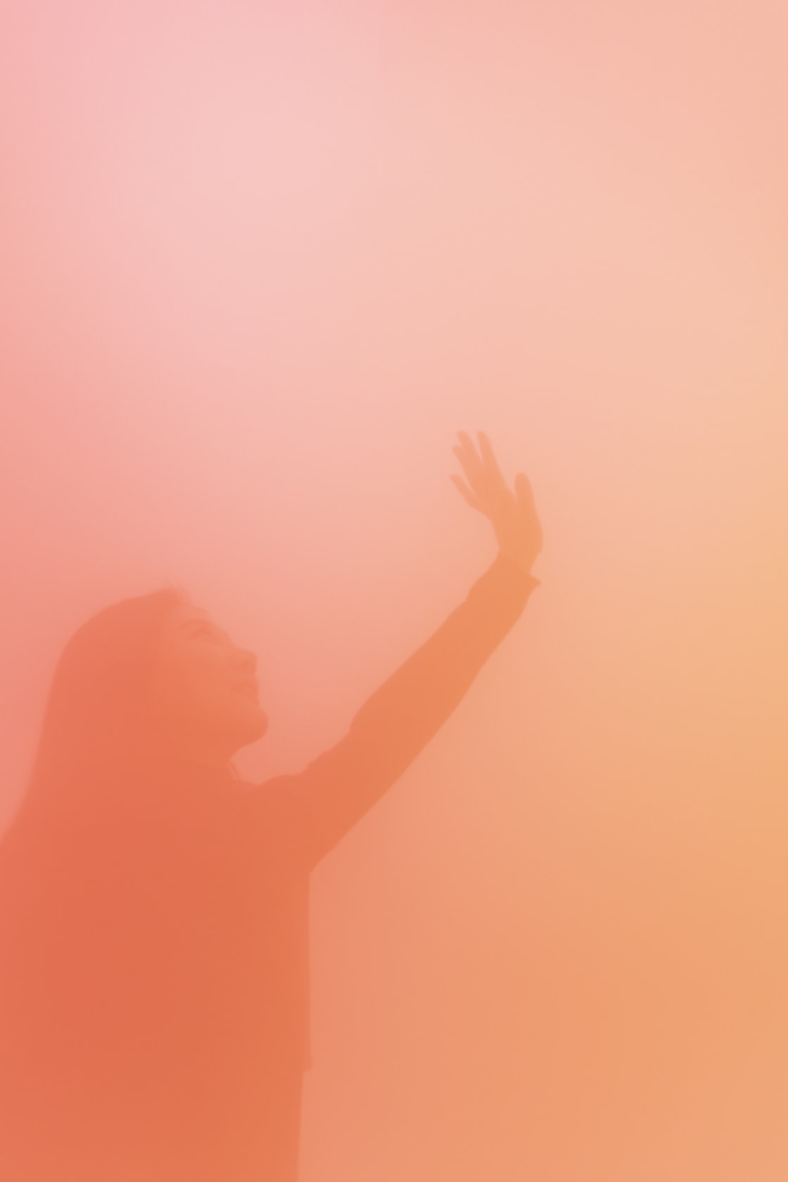 Green, Yellow and Pink, 2017 Artificial fog, green, yellow, and pink filters Dimensions variable © VG Bild-Kunst, Bonn, 2020 Photo...