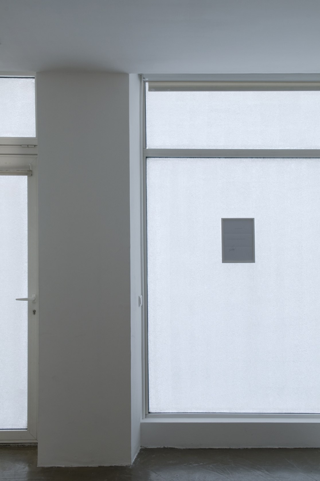 To Be Titled (On Separation), 2010 Acrylic paint on window Dimensions variable Photo © Aurélien Mole