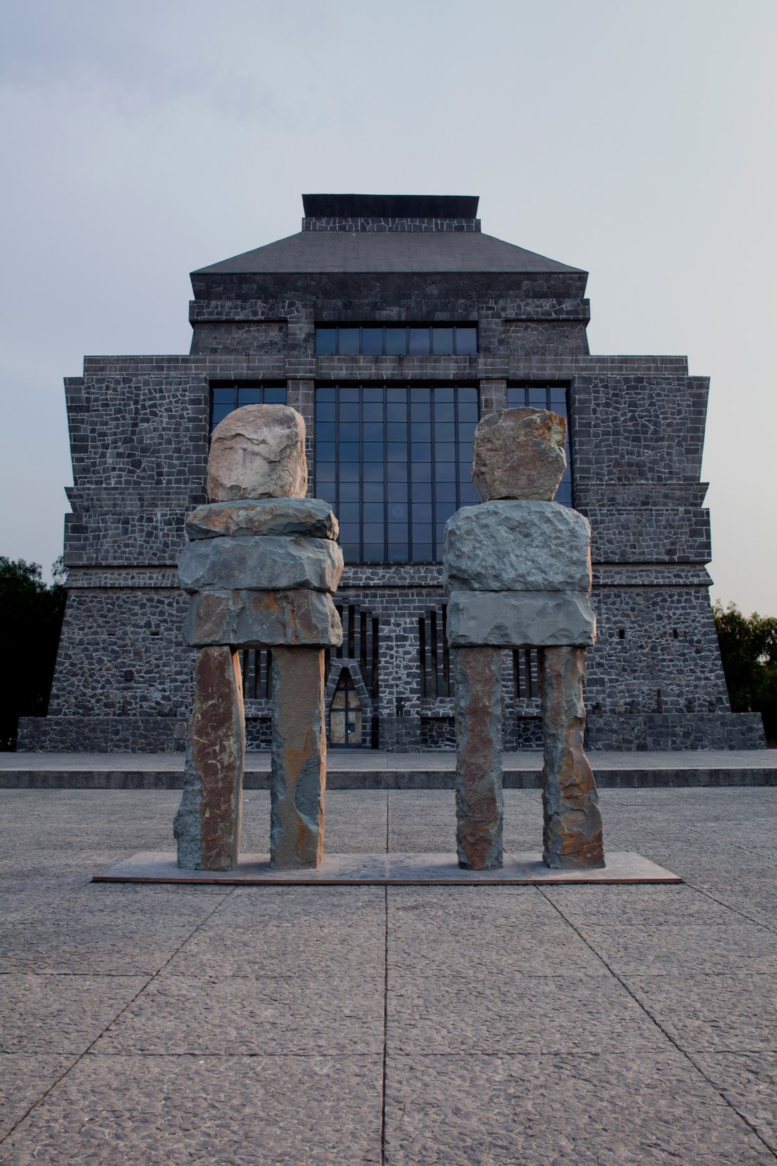 Left: the serene, 2013 Bluestone, concrete, steel 183 cm × 534 cm × 92 cm Right: the ecstatic, 2013 Bluestone,...
