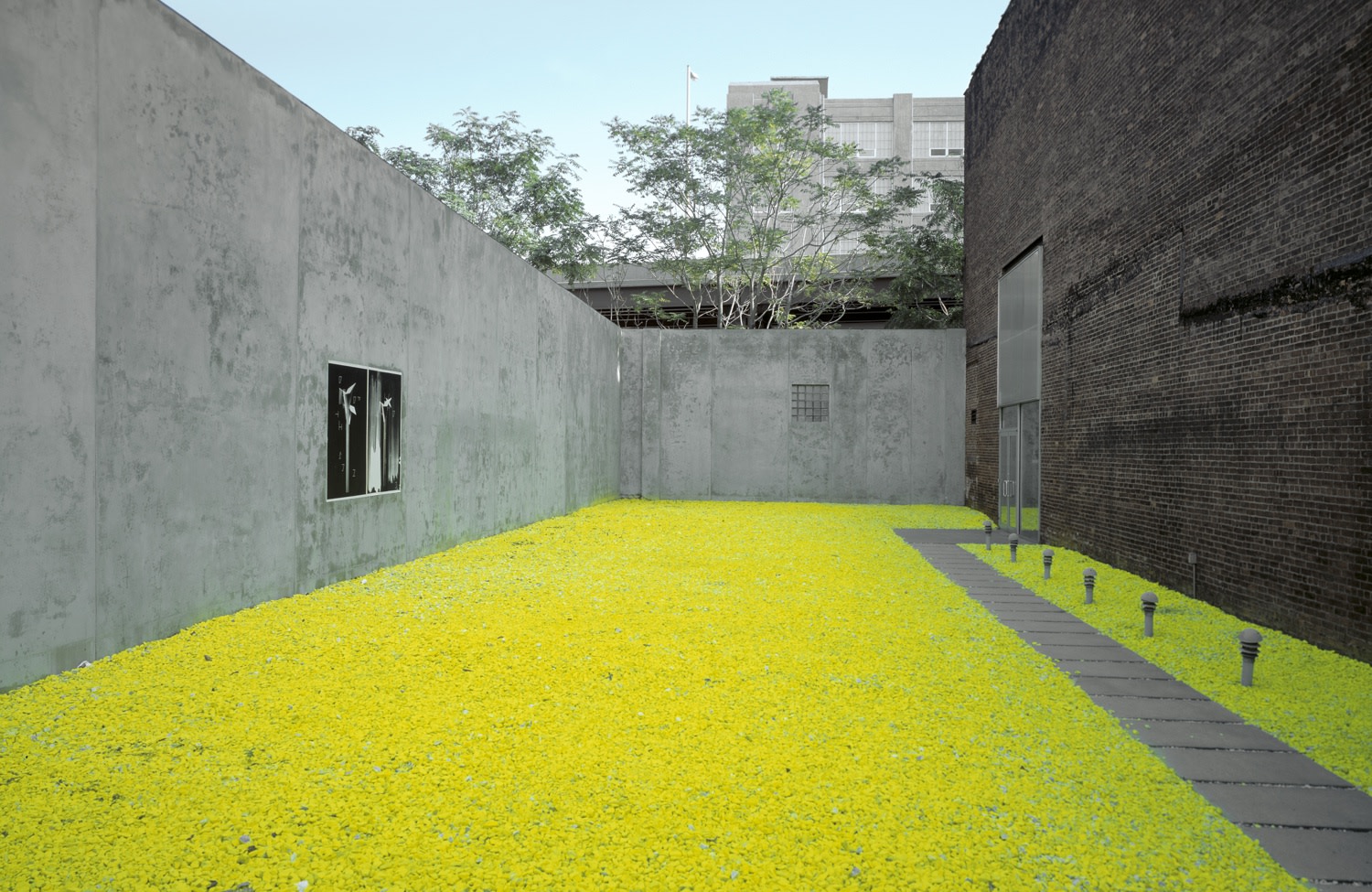 On the wall: Martin Boyce Out of The Sun, Into This Shadow, 2008 Silkscreen on paper 139 x 101.6 cm...