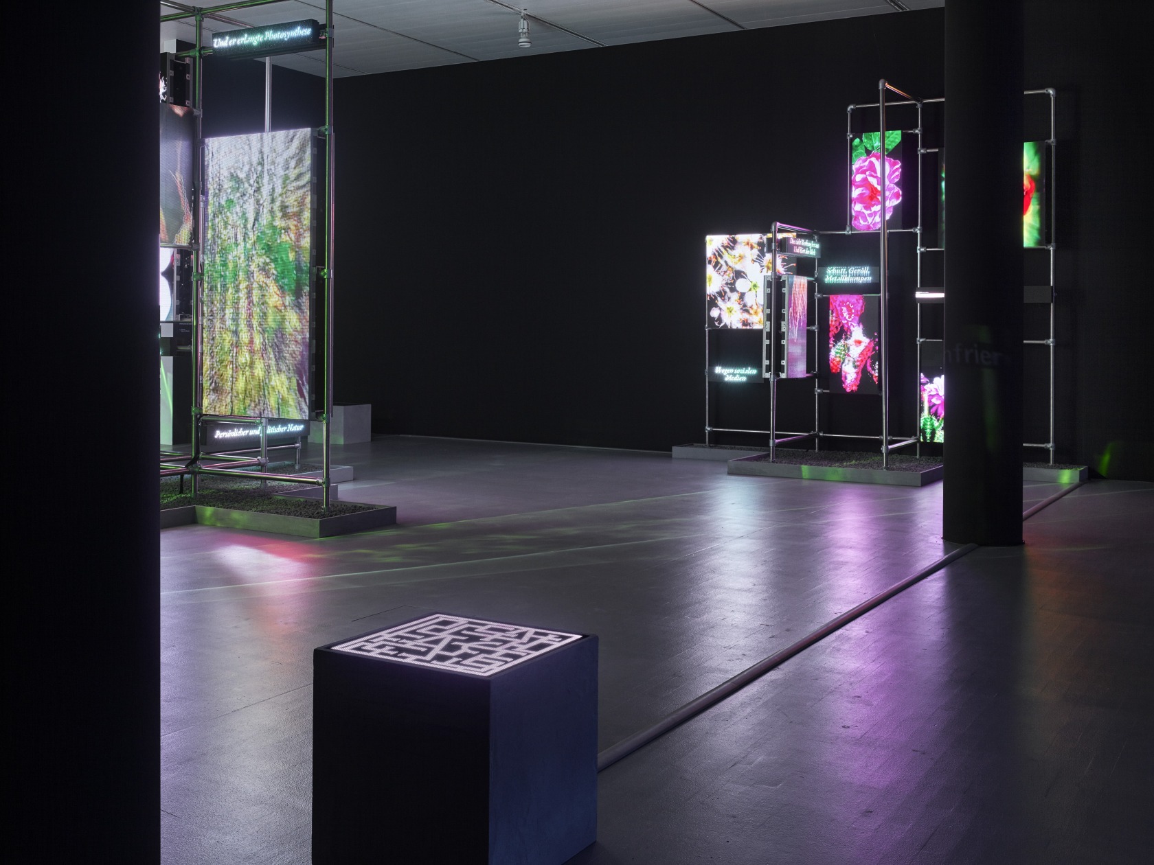 This is the Future, 2019 Video installation, environment Single channel HD video This is the Future (color, sound, projected retro...