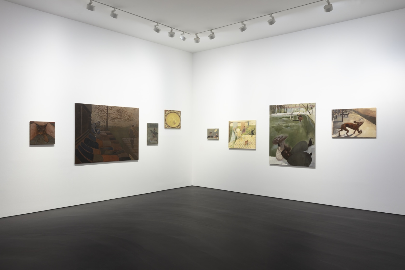 Works by Sarah Buckner. Exhibition view: L'Invitation au voyage, Esther Schipper, Berlin, 2021. Photo © Andrea Rossetti