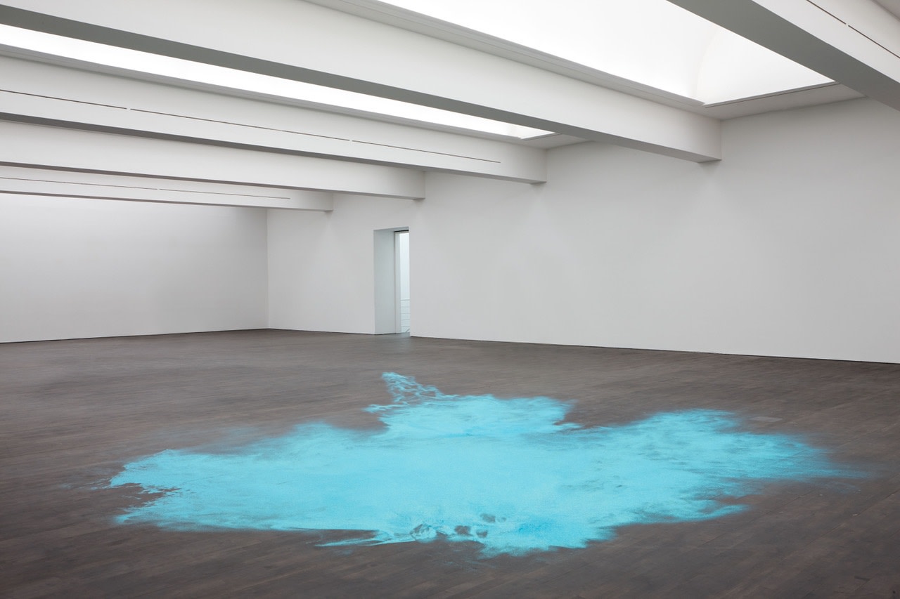 Ann Veronica Janssens, Untitled (blue glitter), open sculpture #3, 2015-open date