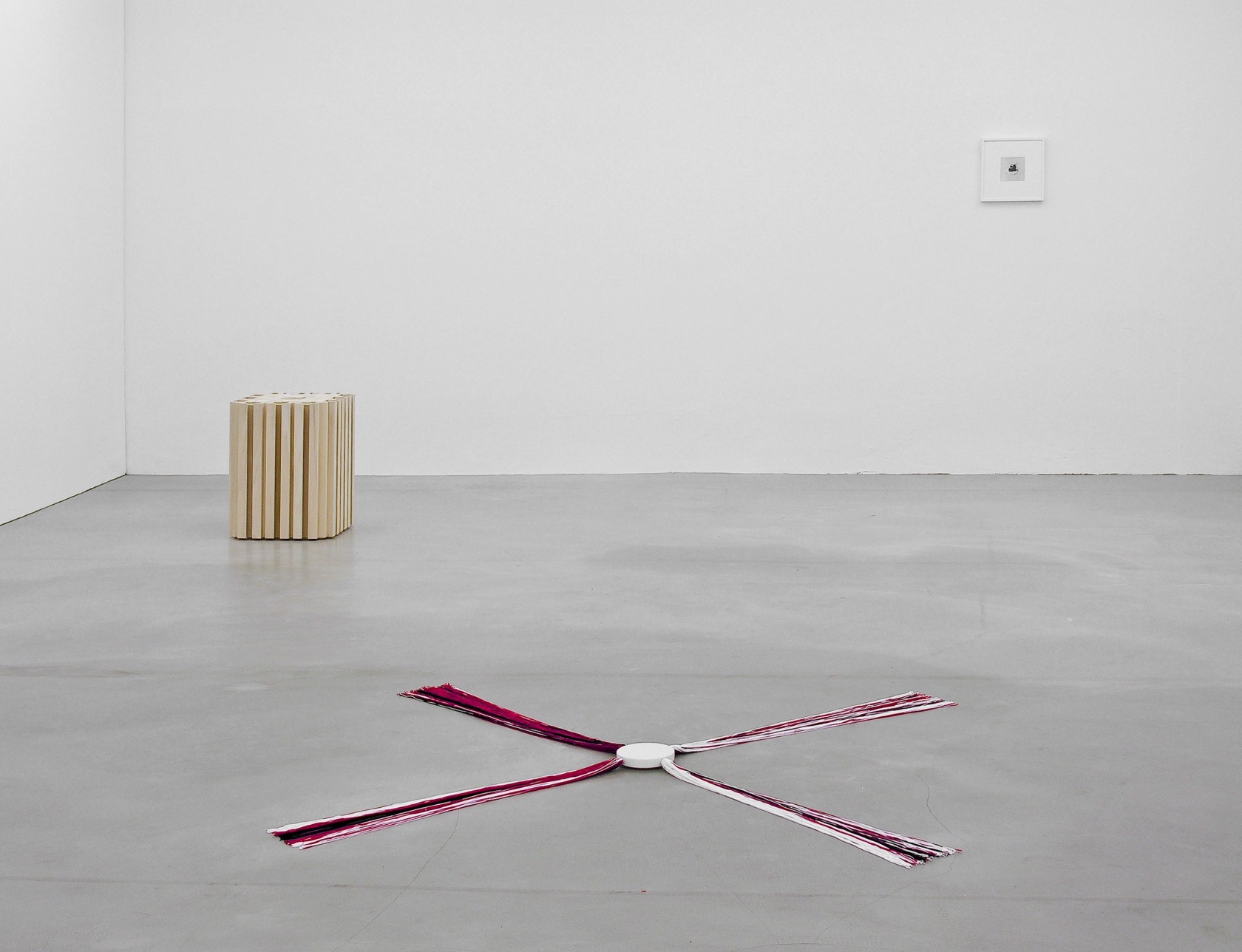 Mausoleo per un verme / Mausoleum for a worm, 2006 (left) Tulip tree wood, sugar, worm 61 × 49,5 ×...