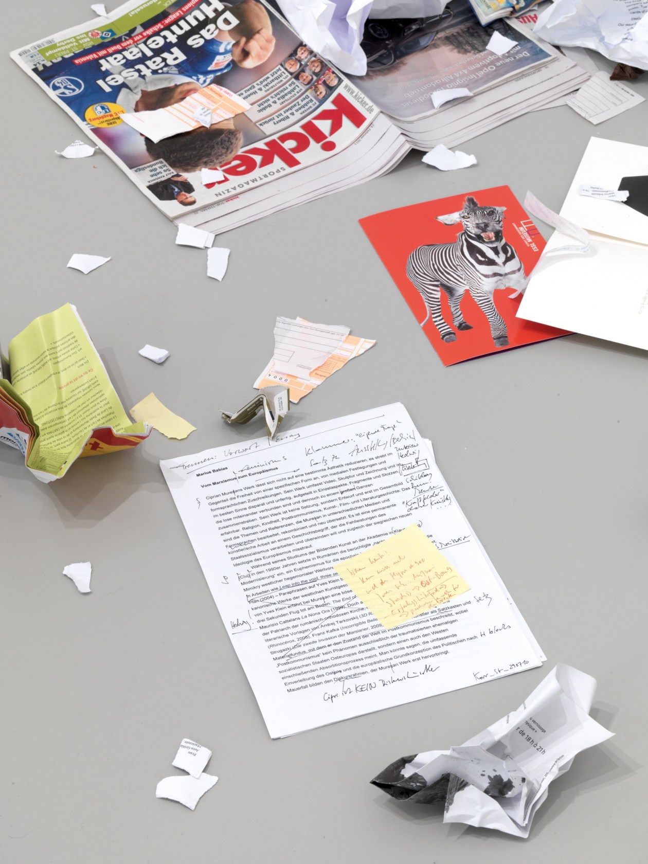 Exhibition view Karin Sander, 2011 Neuer Berliner Kunstverein, Berlin Photo © Jens Ziehe