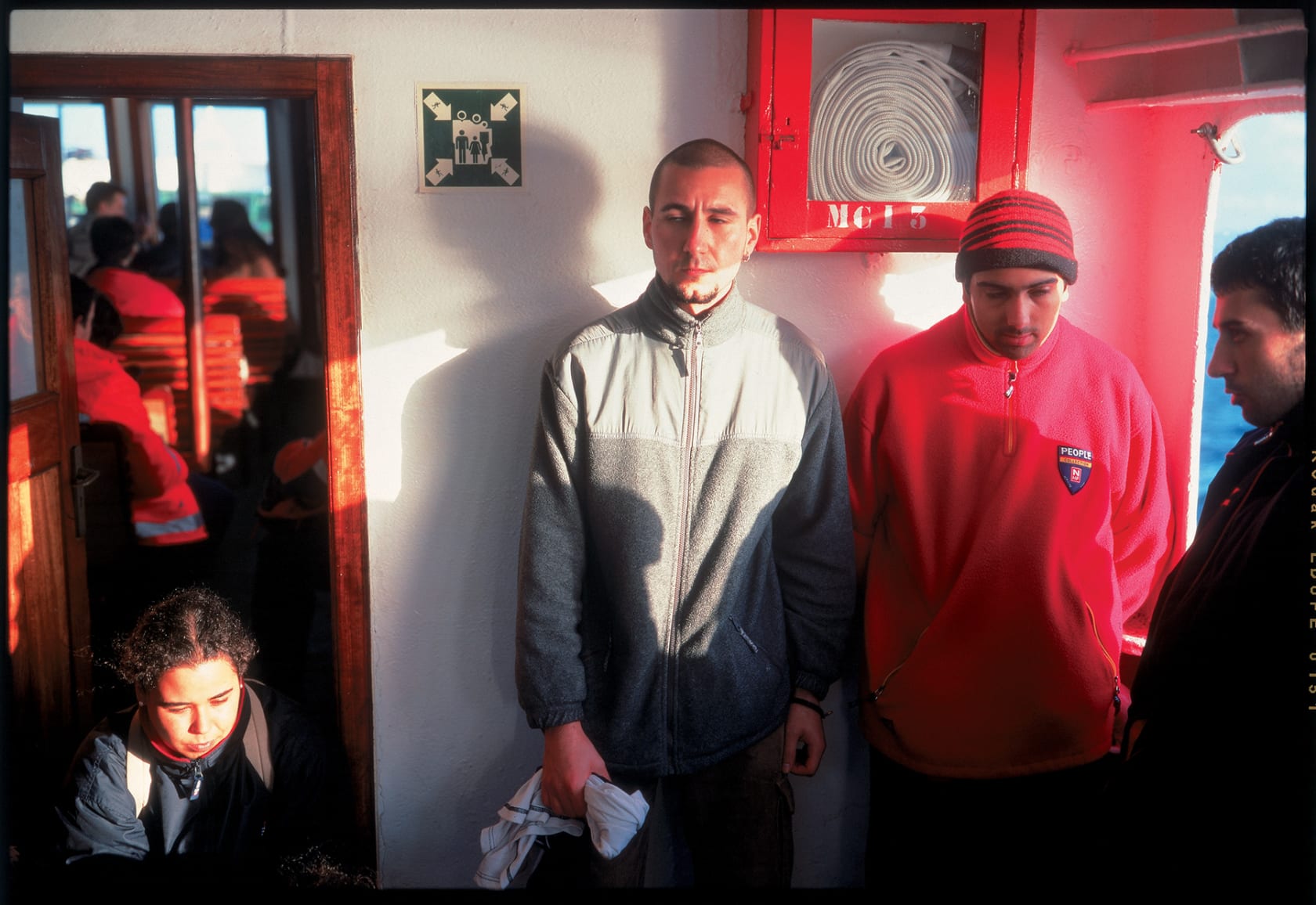 Allan Sekula Exhausted volunteers (en route from Isla de Ons, 12/19/02), 2002