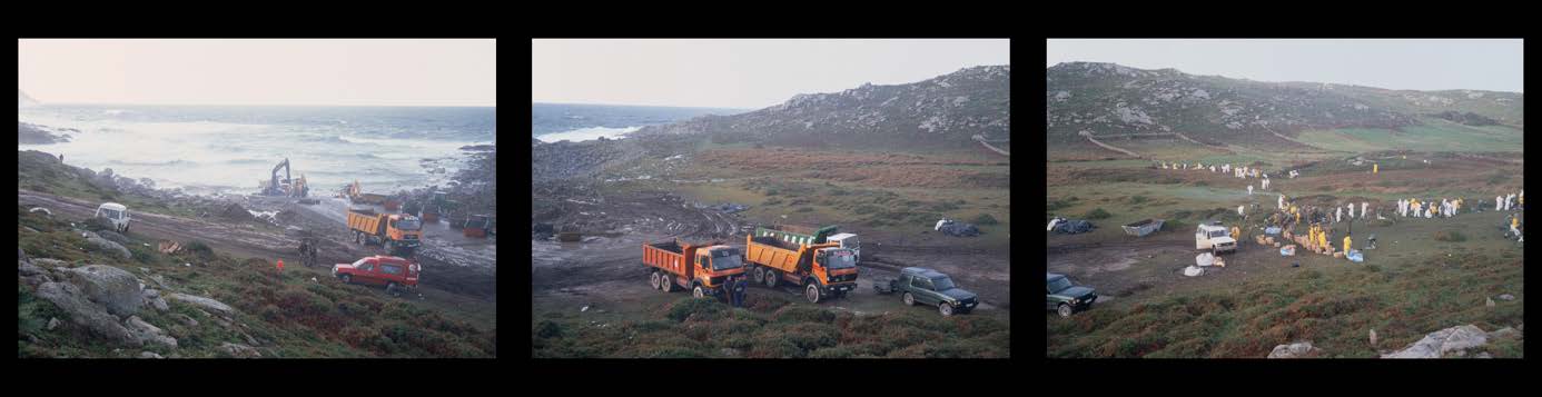 Allan Sekula Percebeiros (shellfishers) working, army preparing (Tourinan, 12/24/02), 2002-2003