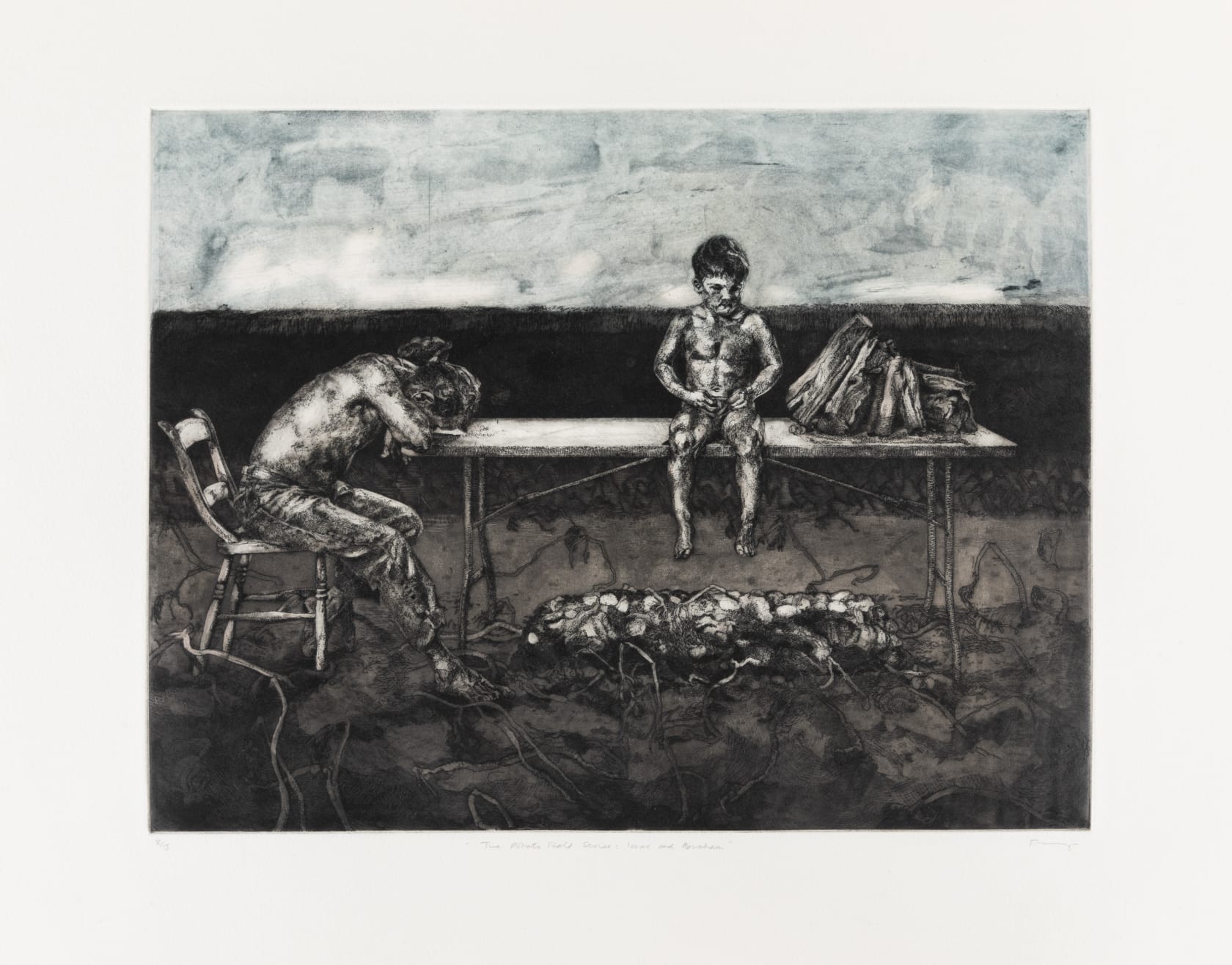 Freya Payne, The potato field series, Isaac and Abraham, 2011