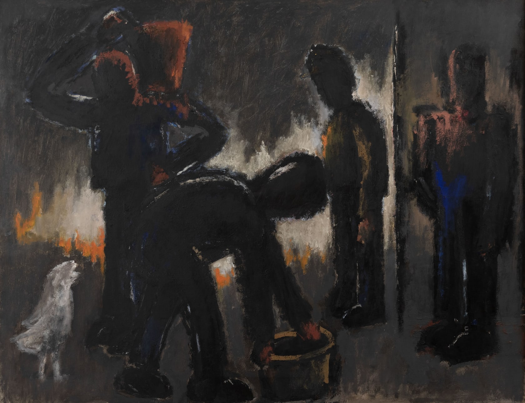 Josef Herman, Untitled (Fishermen), 1985-87