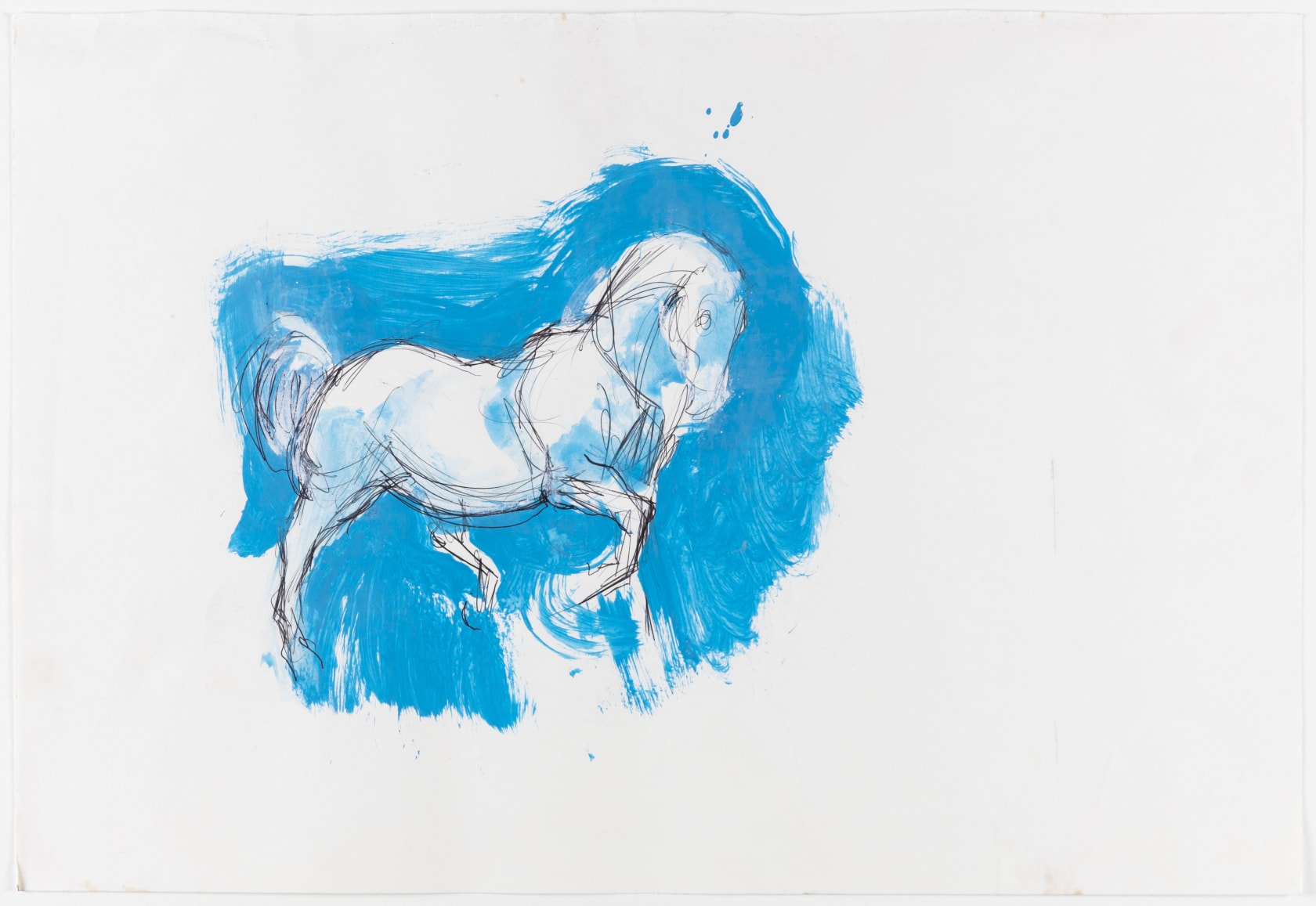 Nicola Hicks, Blue Horse , 2021