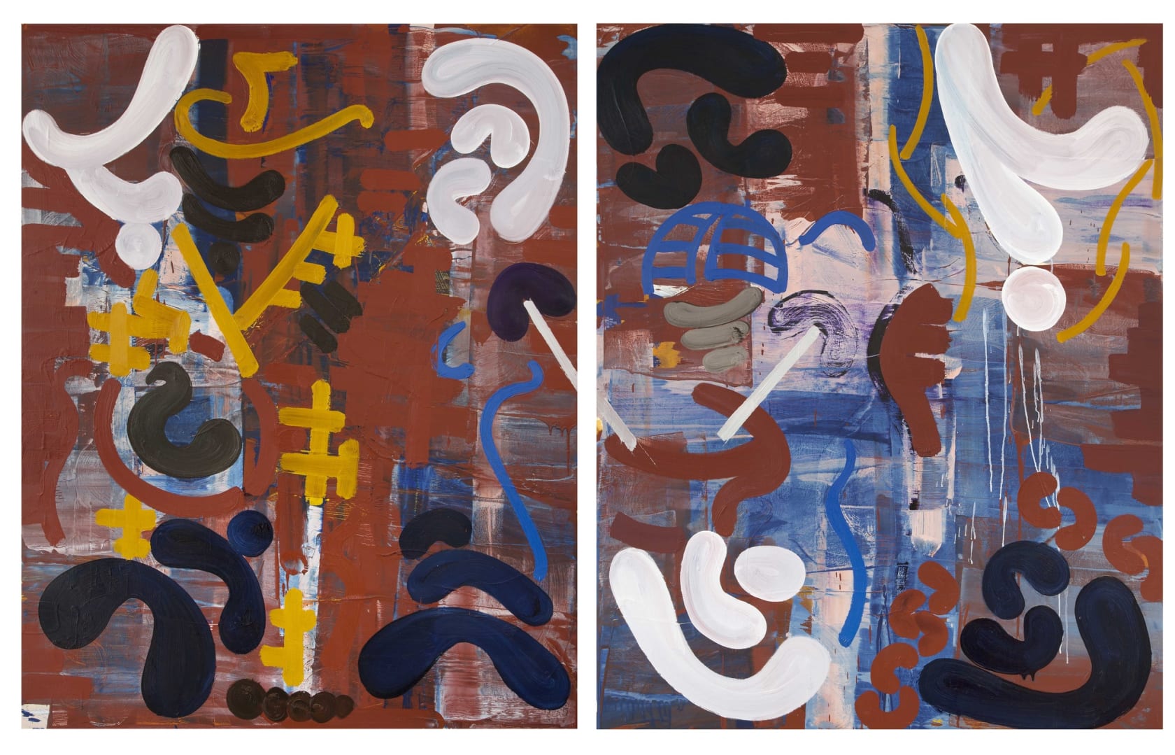 George Blacklock, Music 4 (2 panels), 2014
