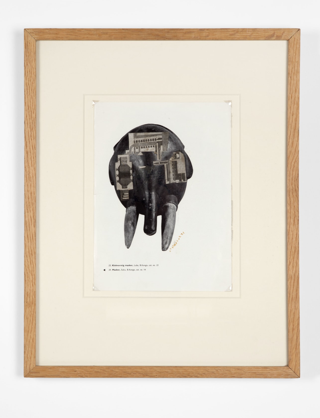 Eduardo Paolozzi, Klokvormig Masker, 1946-47