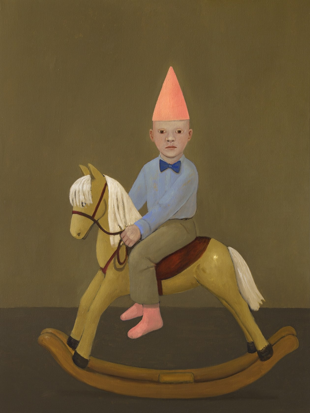 John Kirby Boy on a Rocking Horse 2014 Flowers Gallery