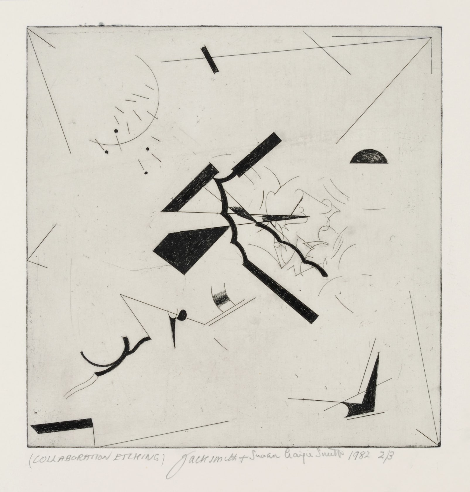 Jack Smith, Collaboration Etching (Jack Smith & Susan Craigie Smith), 1982