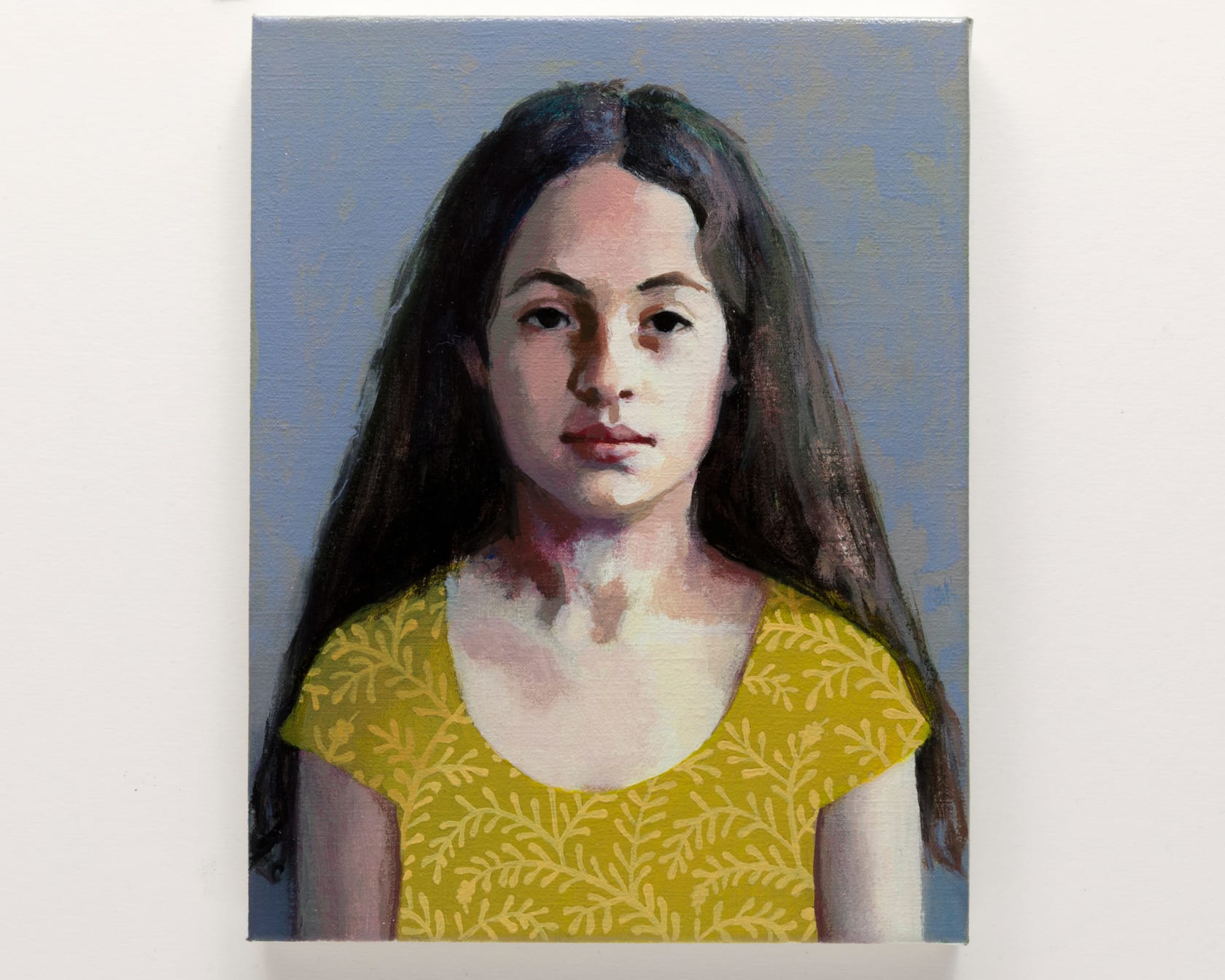 Claerwen James Head of J in a Yellow Dress, 2023