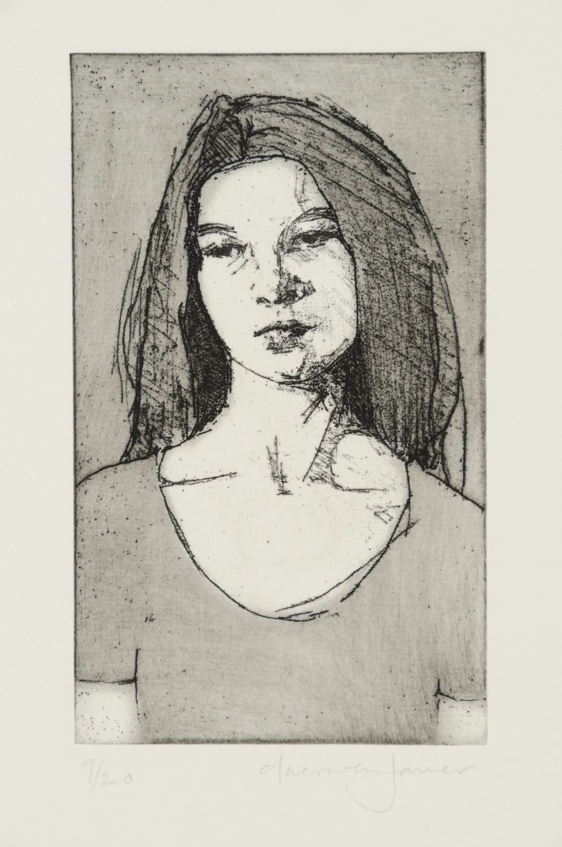 Claerwen James, Hester looking down, 2004