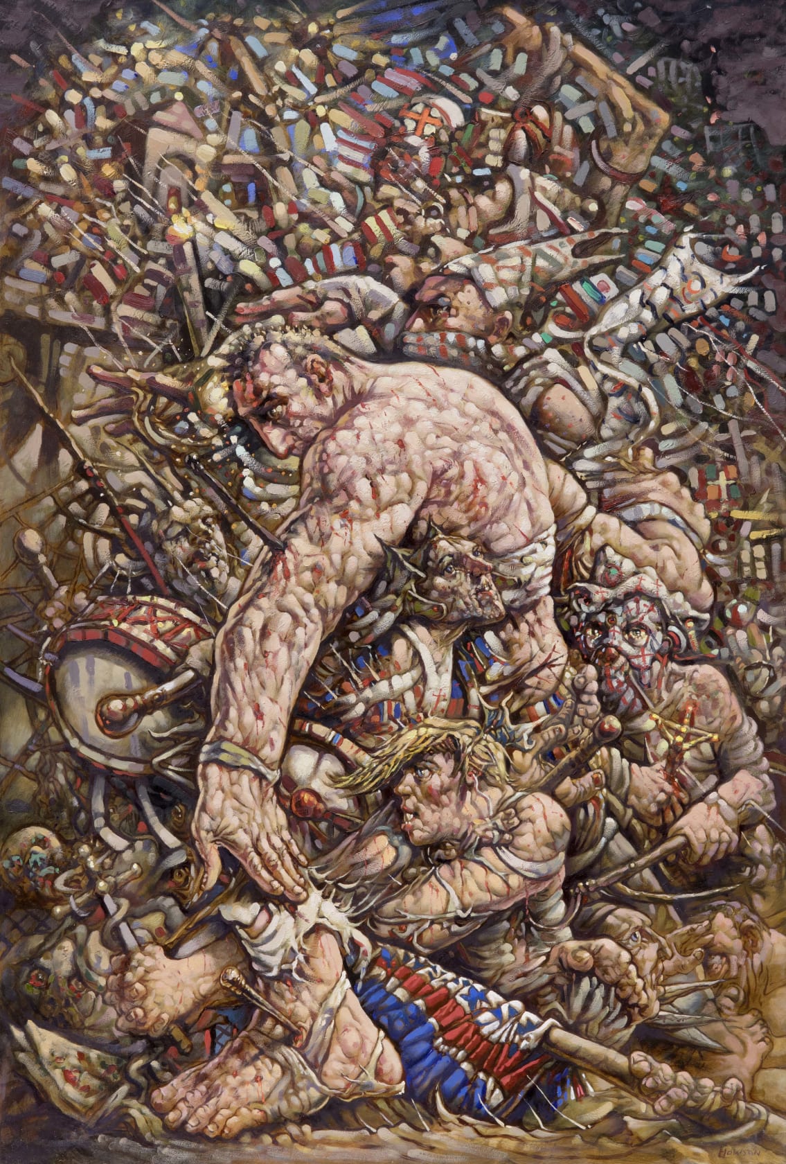 Peter Howson 'Und die hölle' Kam nach. And Hell followed with him., 2017