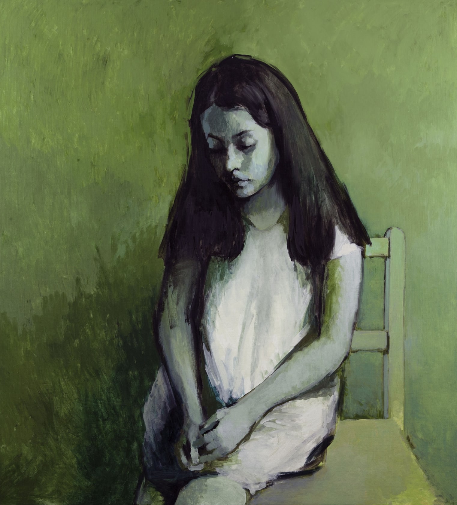 Claerwen James Green Girl, 2015