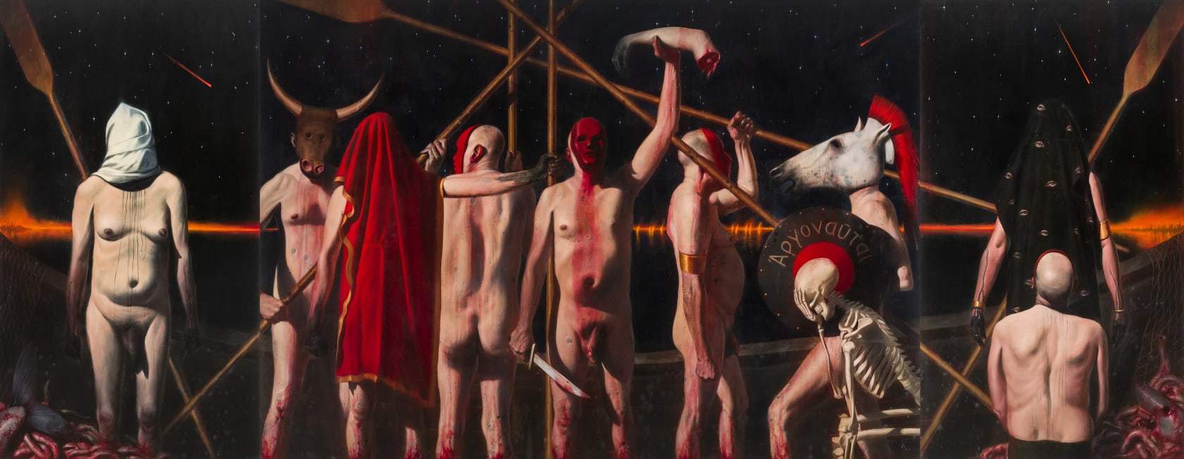 Ken Currie The Argonauts (triptych), 2019