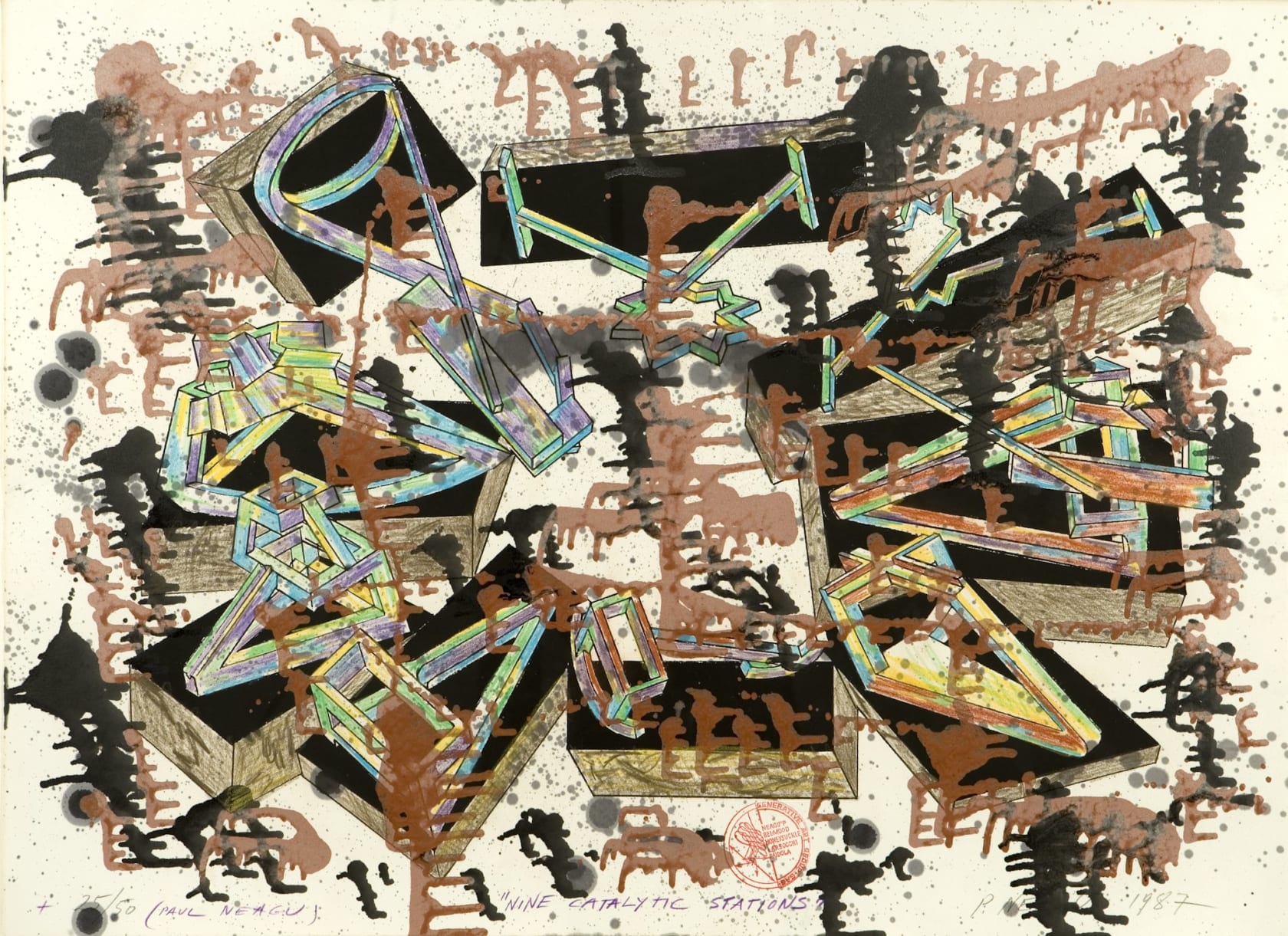 Paul Neagu, Nine Catalytic Stations, 1987