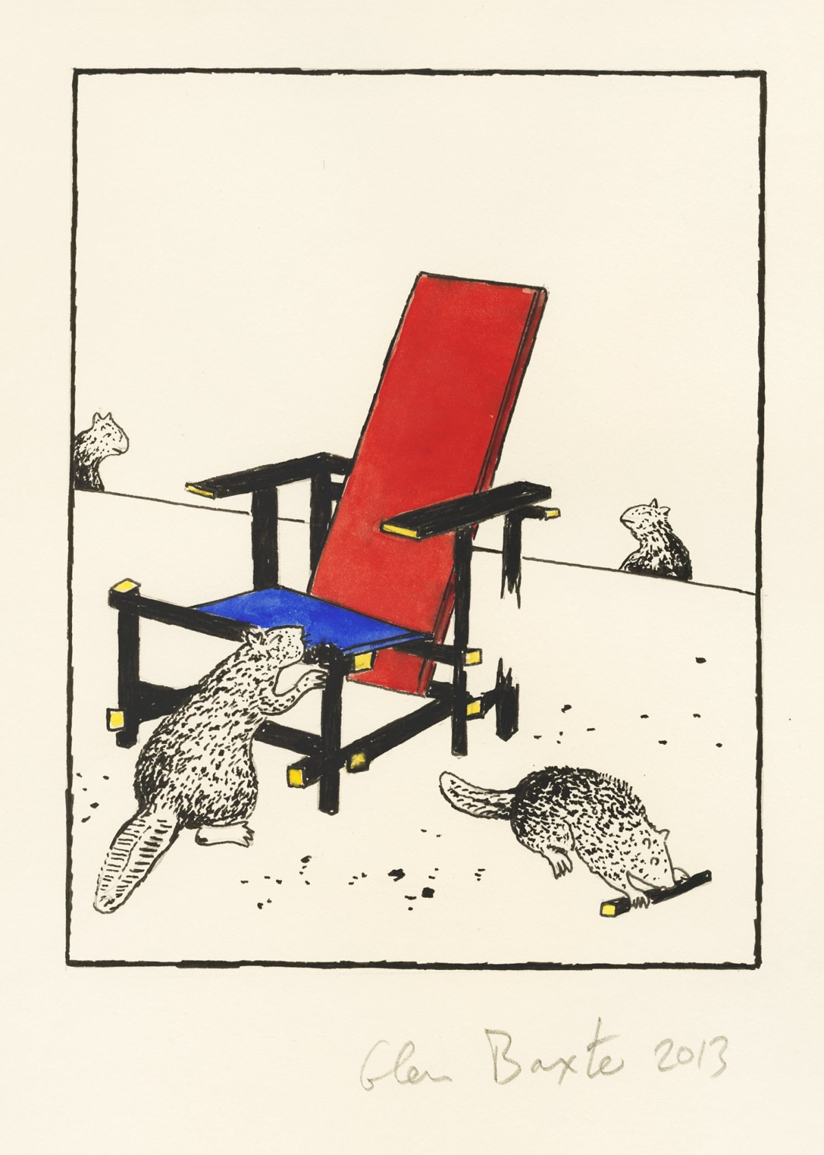 Glen Baxter, Trouble, 2013