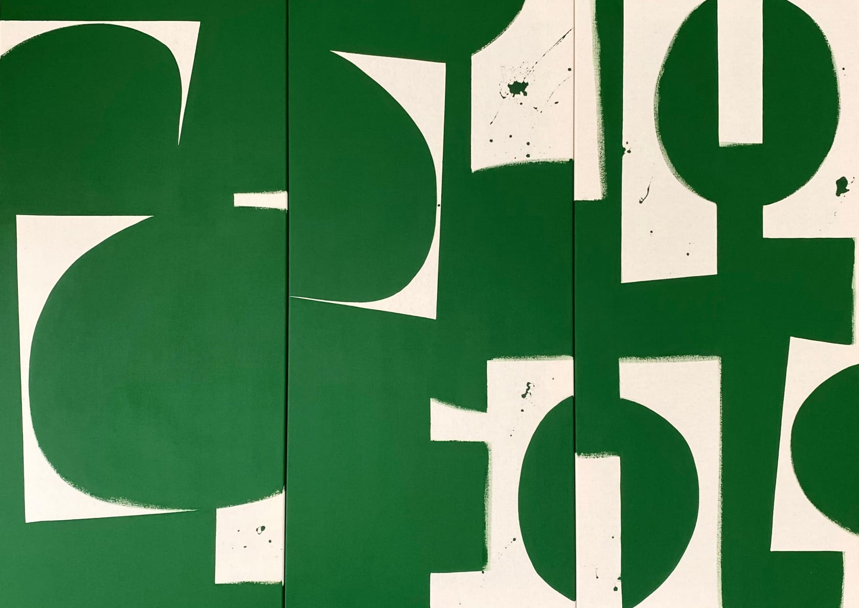 Liza Giles Grass Triptych (Composition II), 2021