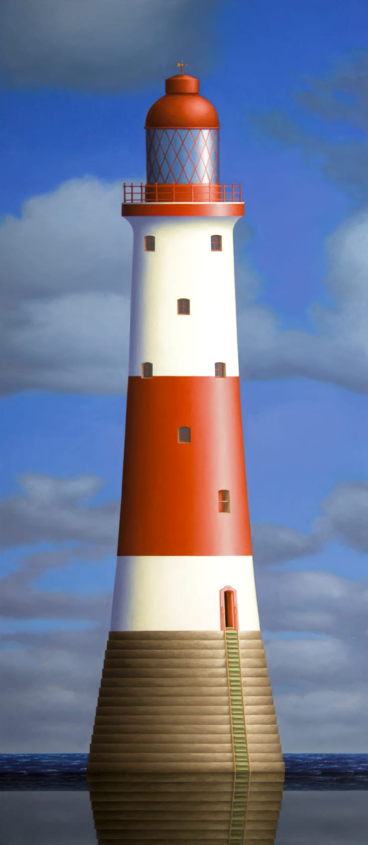 Renny Tait, Beachy Head Lighthouse Blue Sky, 2020