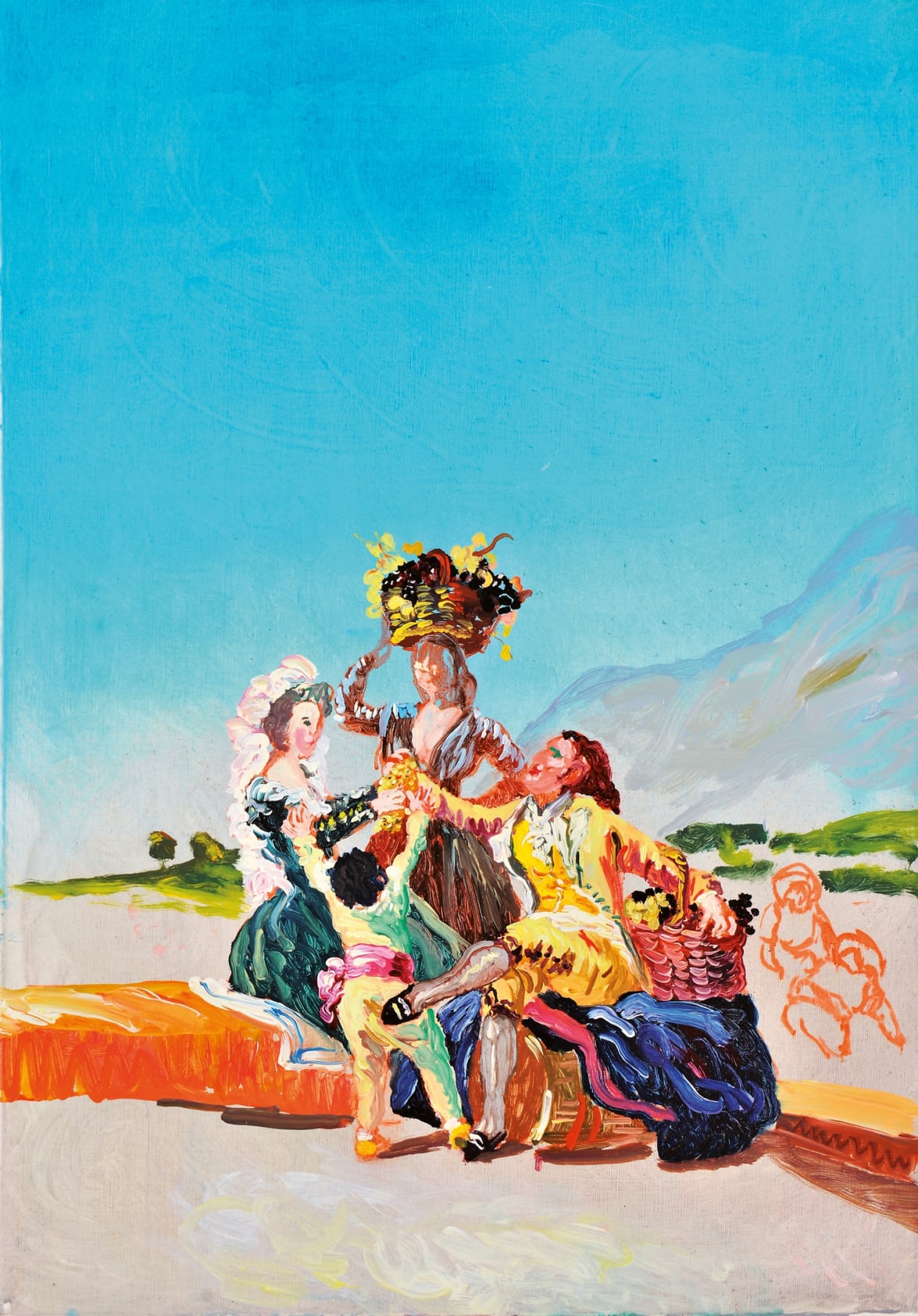Peter Schmersal, Herbst oder die Traubernte / nach Goya, 2009
