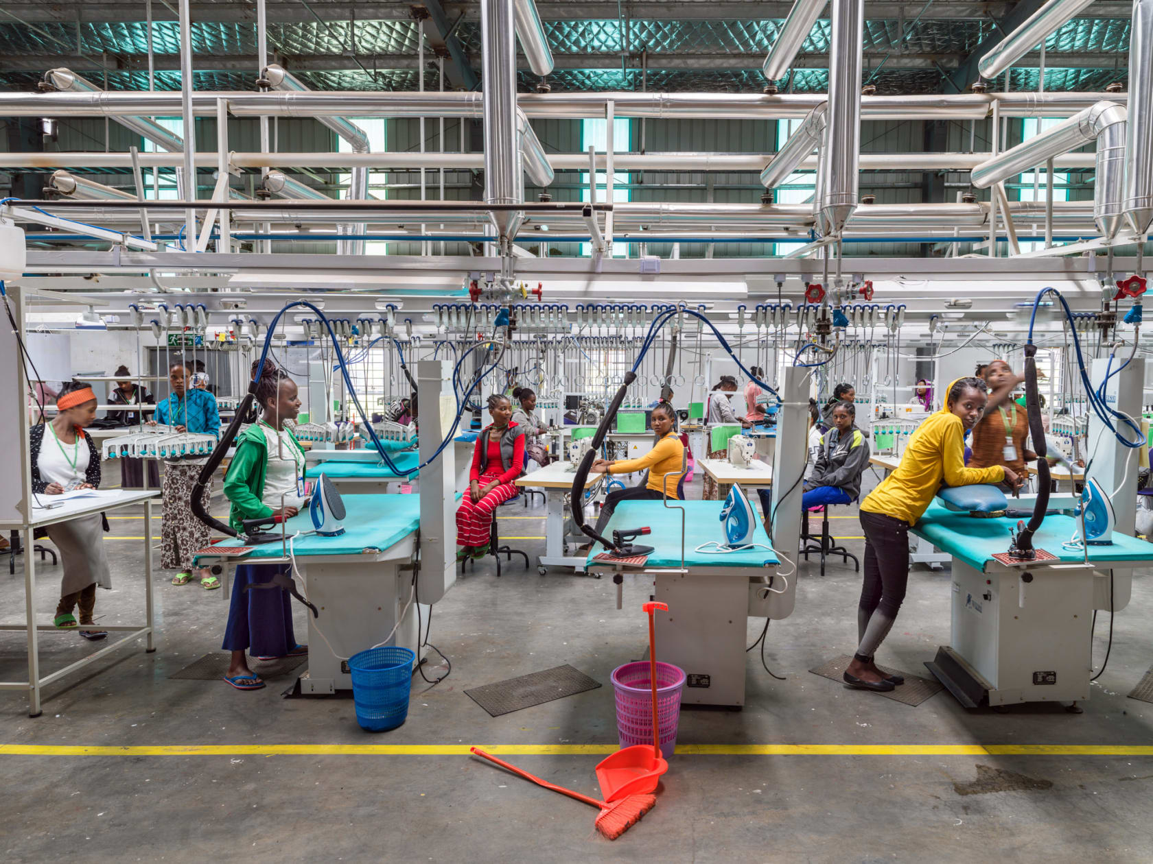 Edward Burtynsky, Silver Spark Apparel #1, Hawassa Industrial Park, Hawassa, Ethiopia, 2018
