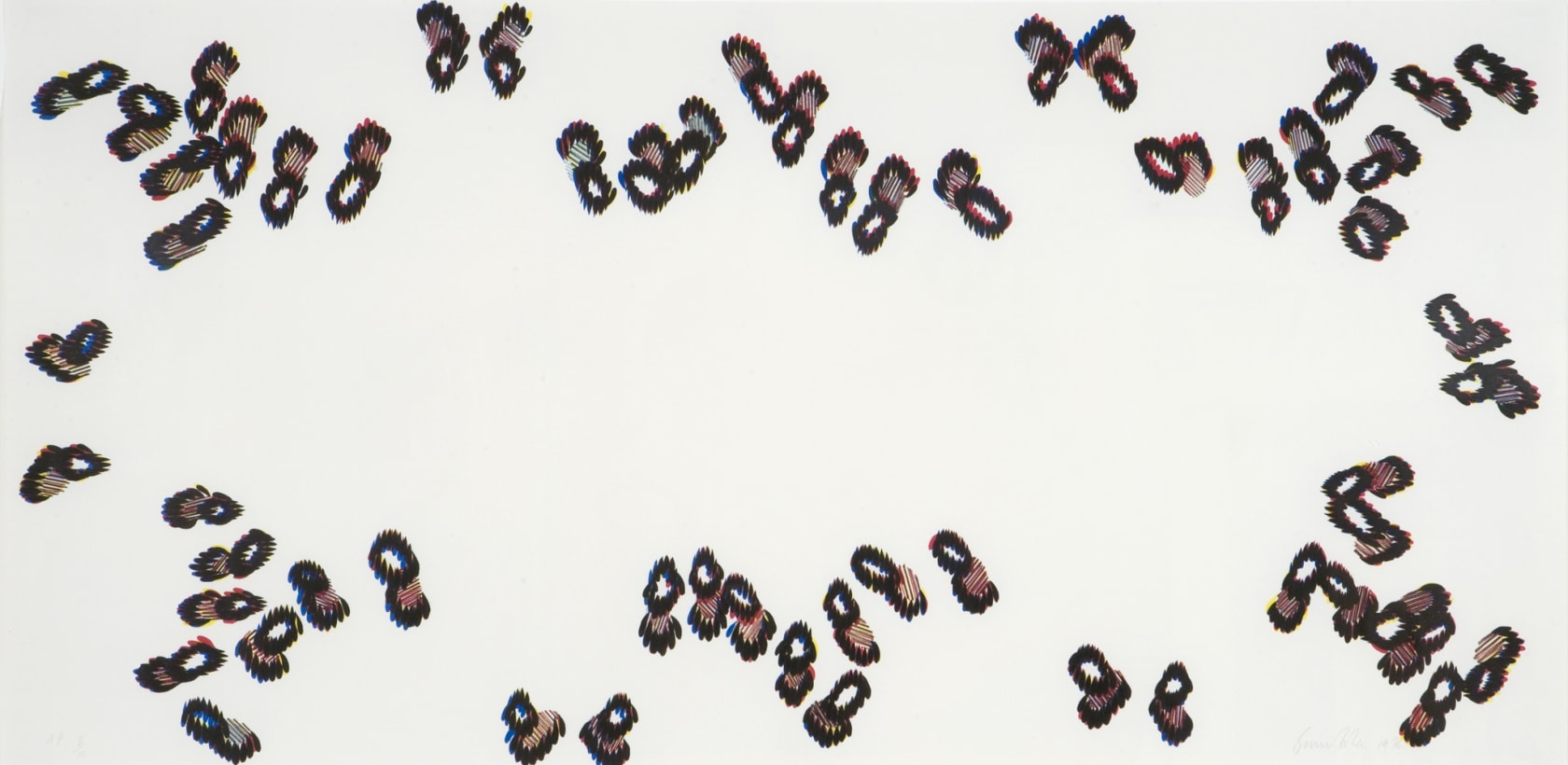 Bernard Cohen, Six Images for J, First Image for J, 1976