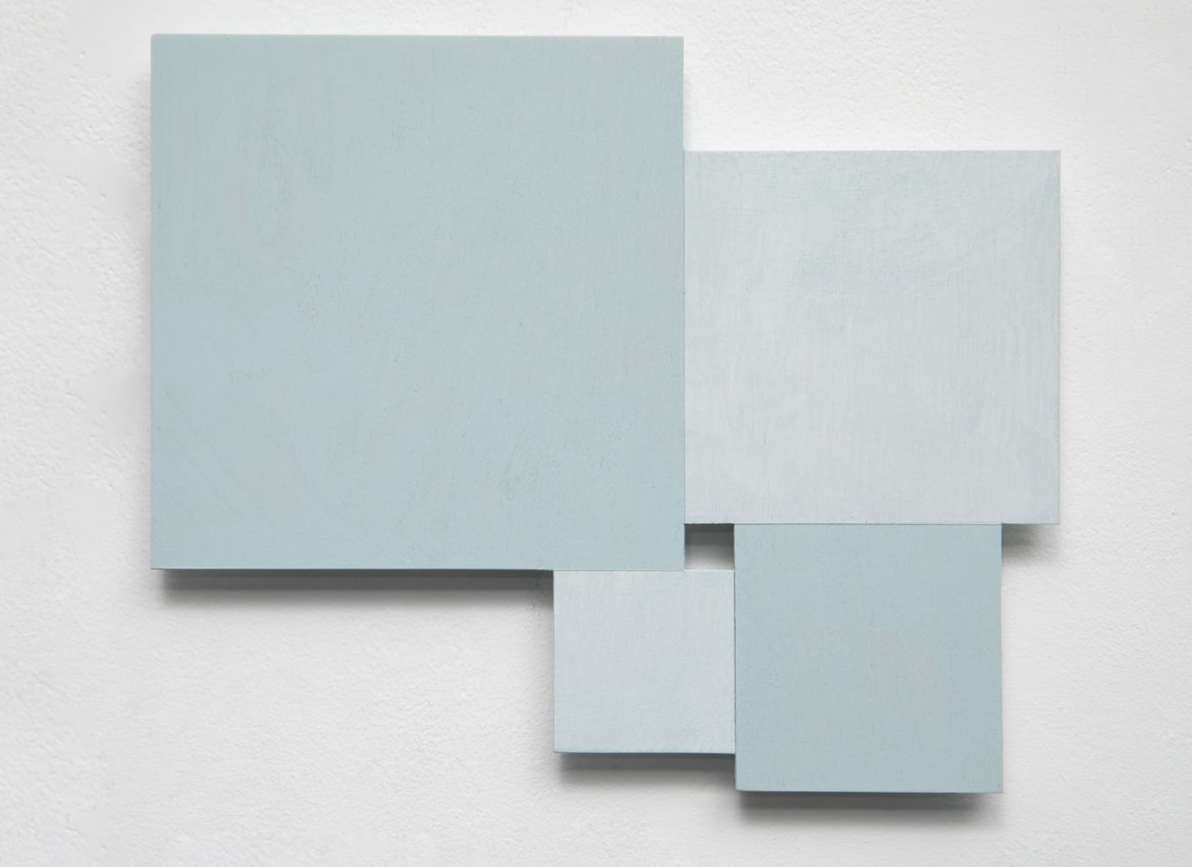 John Carter Abutting Squares, Greens, Halved Areas I, 2017