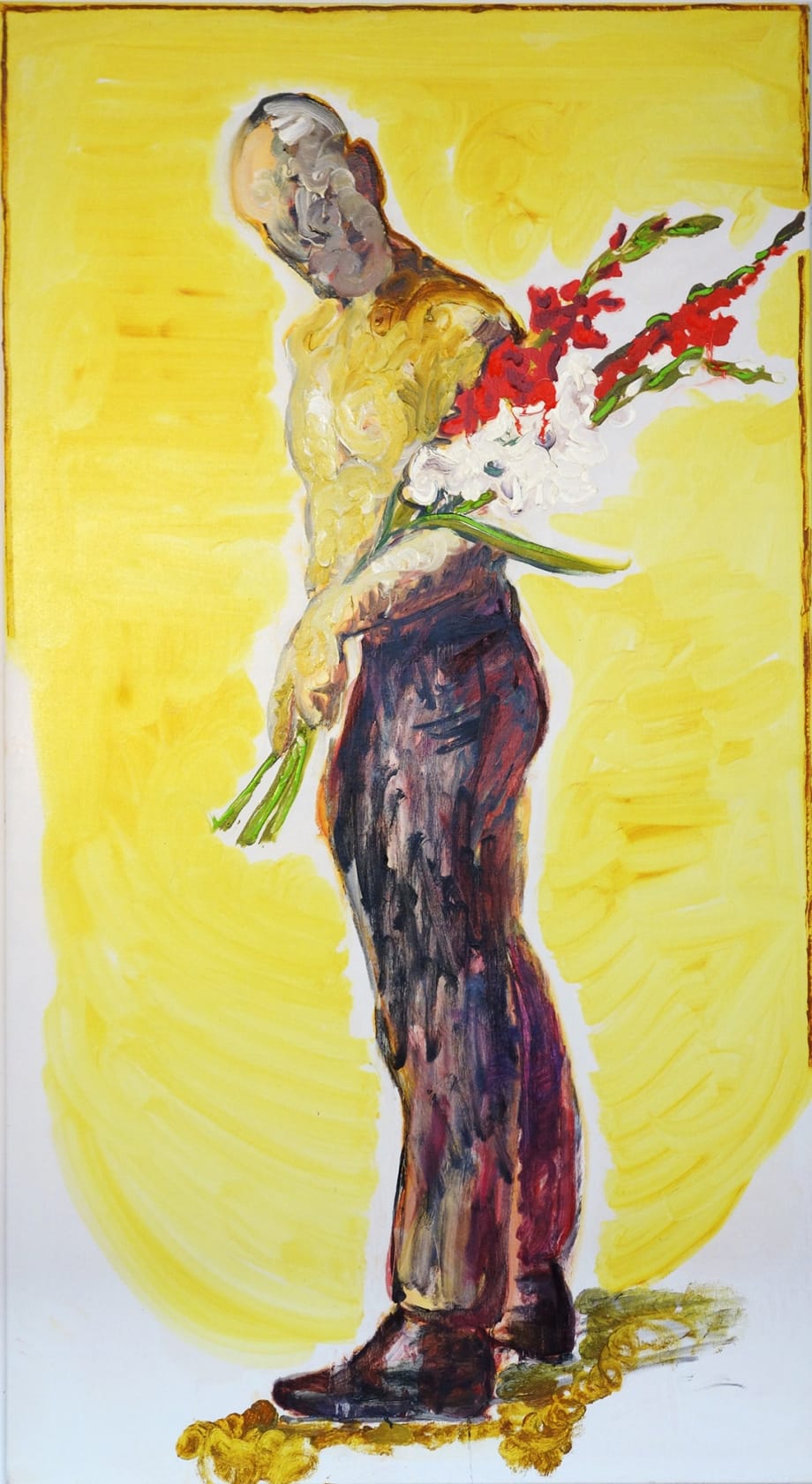 Peter Schmersal, Mann mit Blumen, 2014