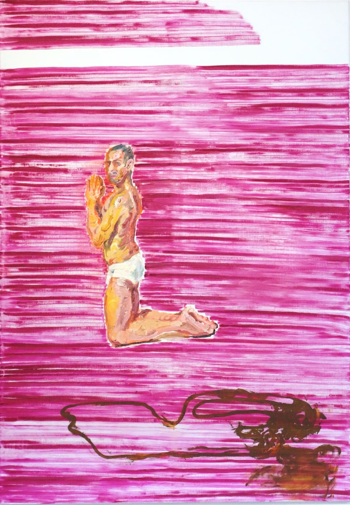 Peter Schmersal, Knieender Mann, vielleicht betend, 2013