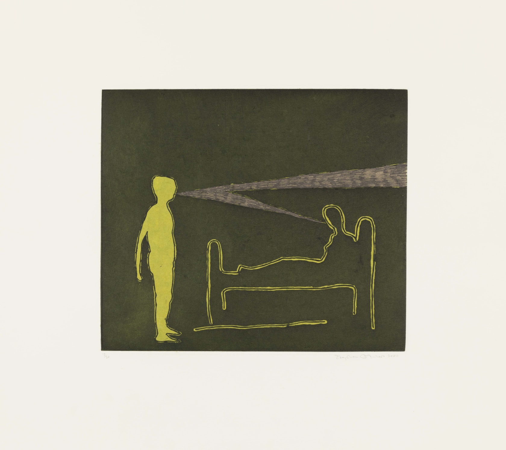 Stephen Chambers, Conversation Nocturne (green), 2000