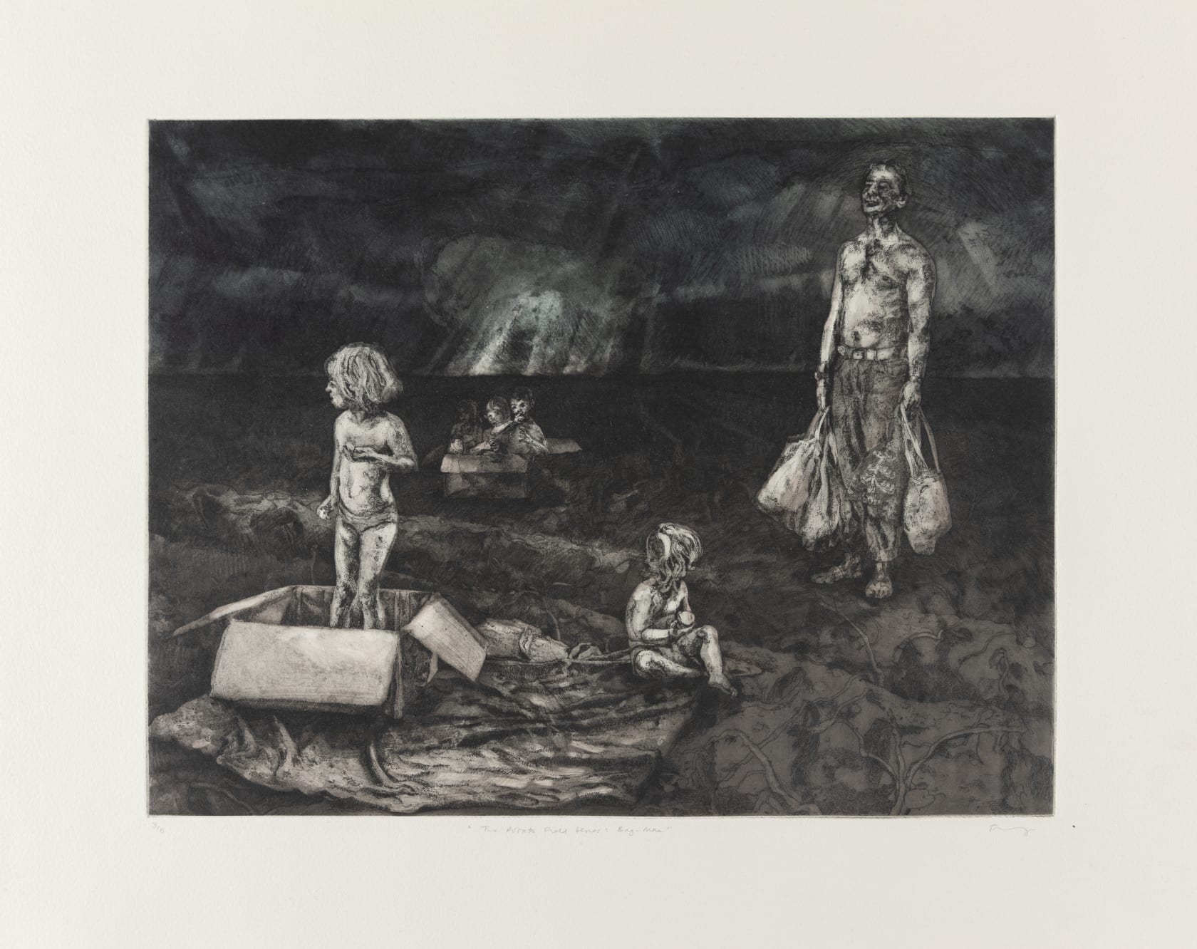 Freya Payne, The potato field series, bag-man, 2011