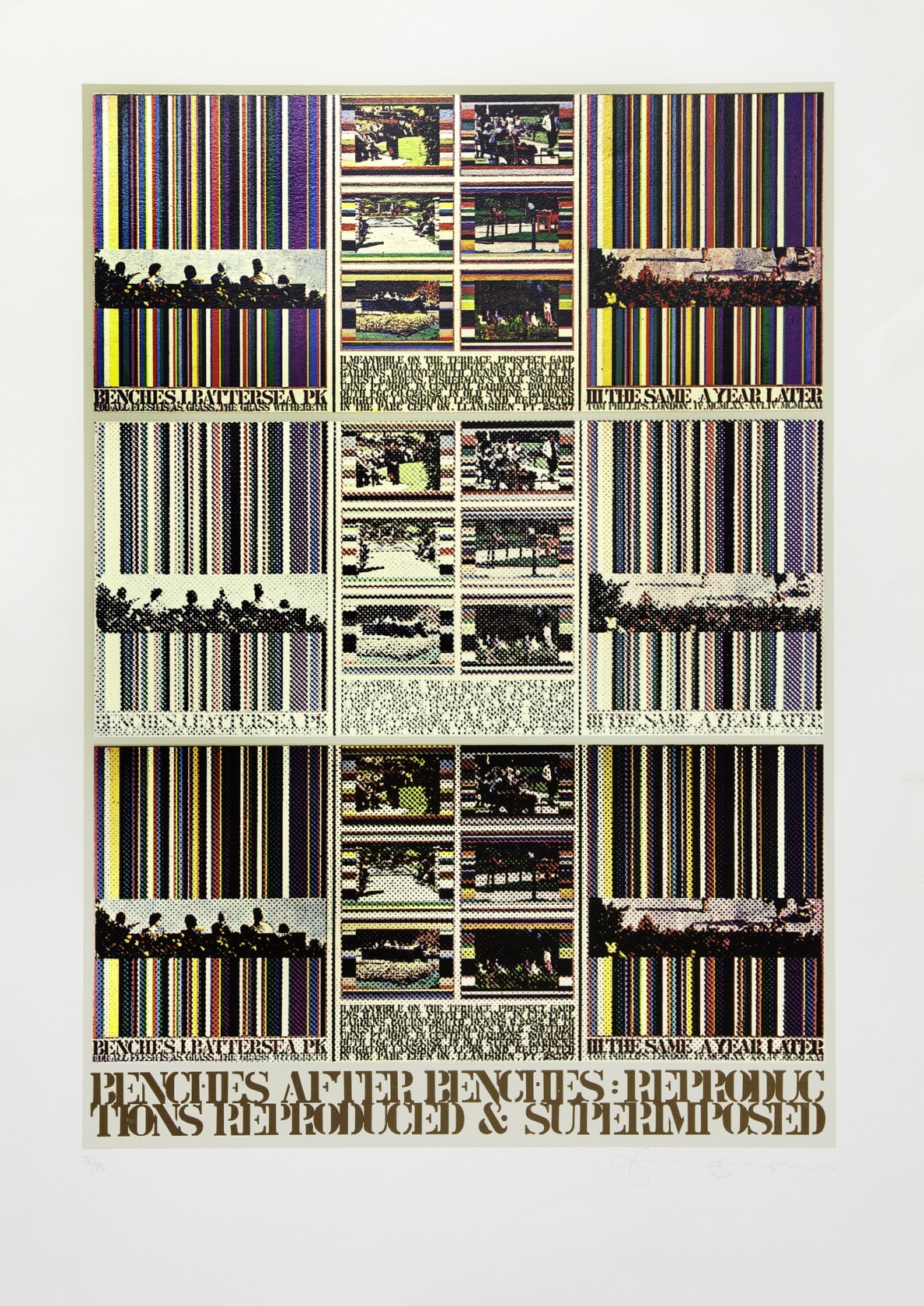 Tom Phillips Benches, 1982