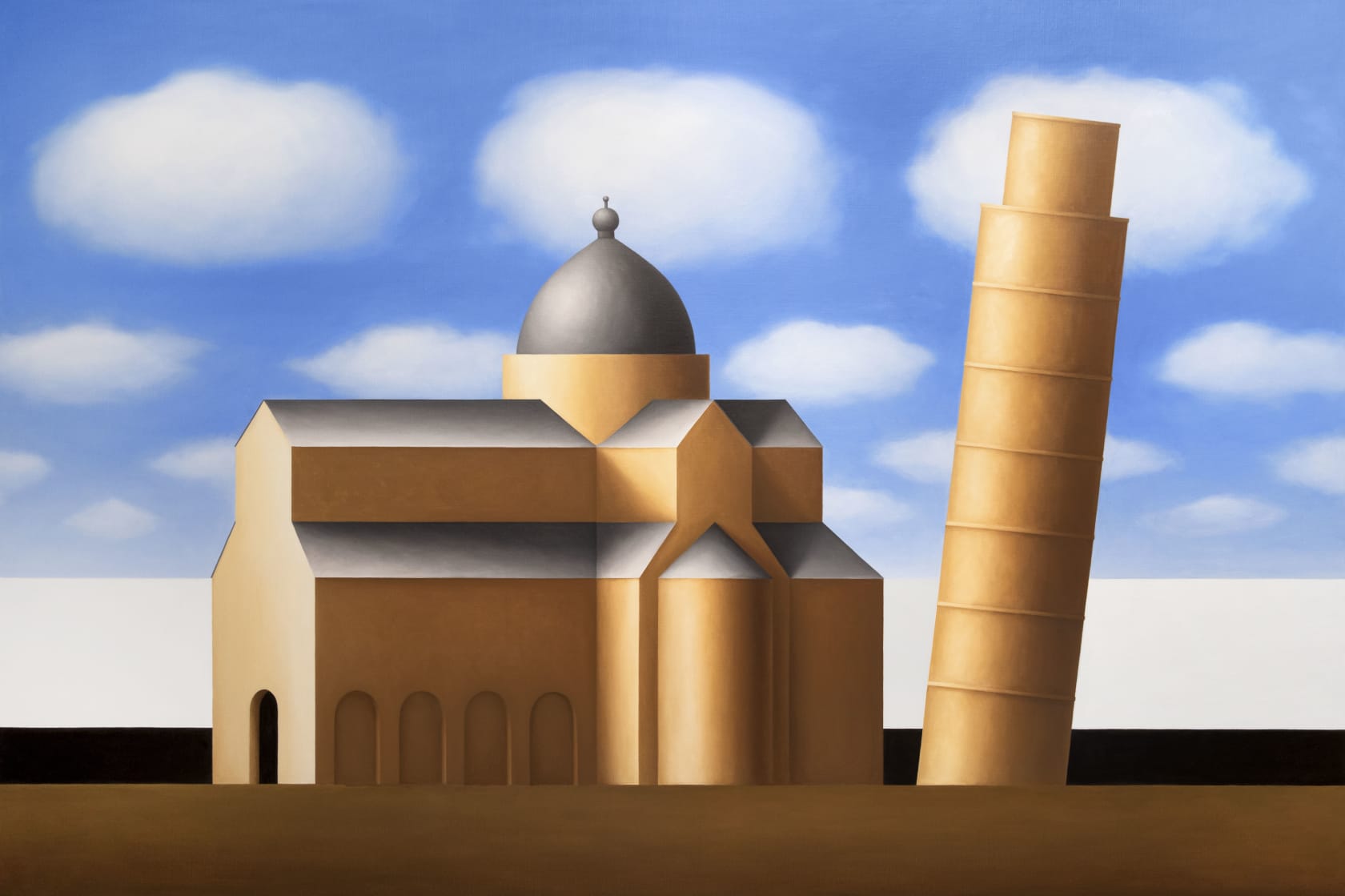 Renny Tait Piazza dei Miracoli, Blue Sky, Clouds, 2017