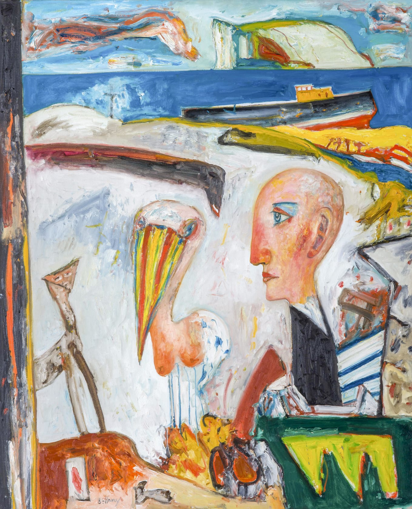 John Bellany Untitled (Bass Rock II), 1990s