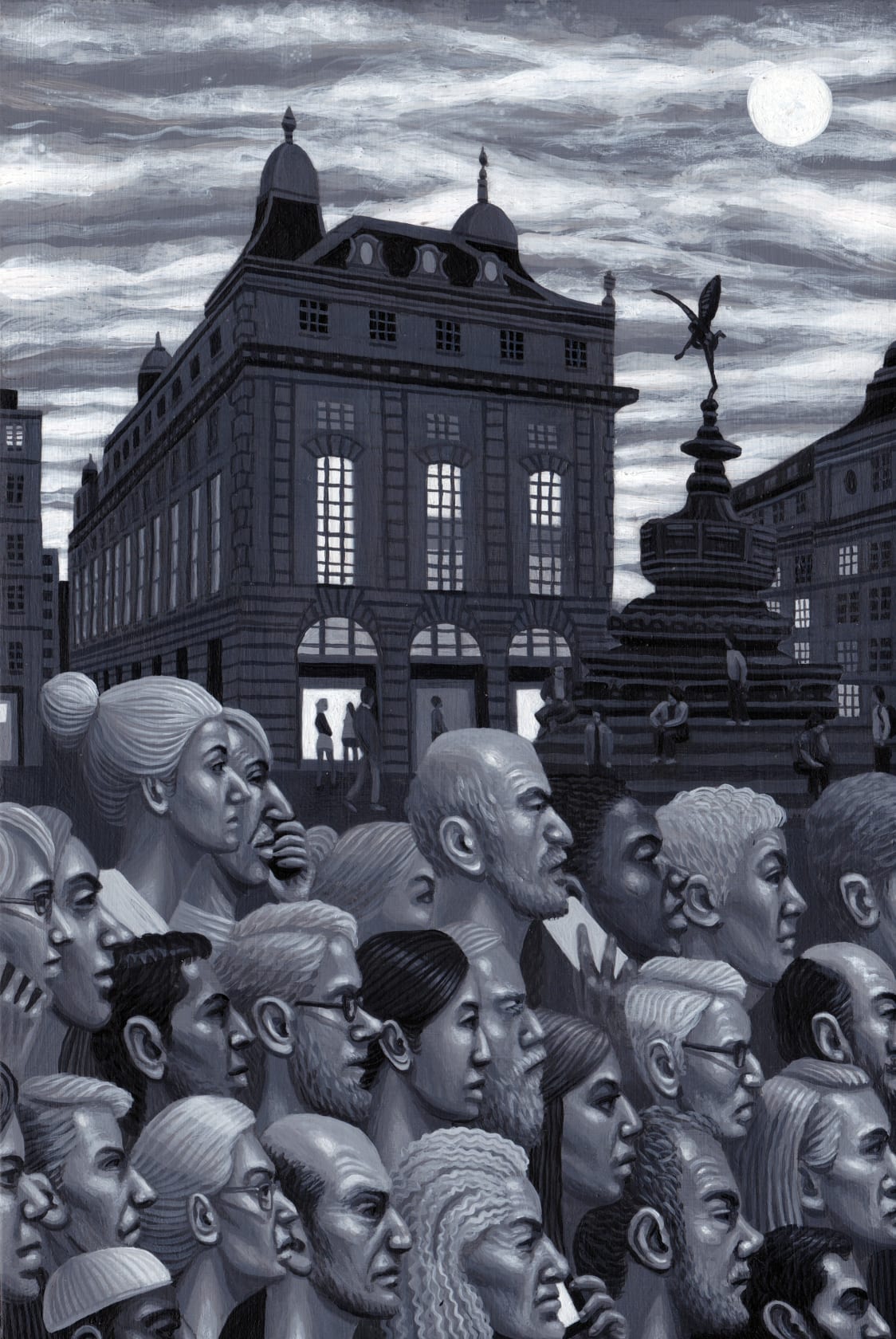 Carl Randall Piccadilly Circus (miniature study no.2), 2020