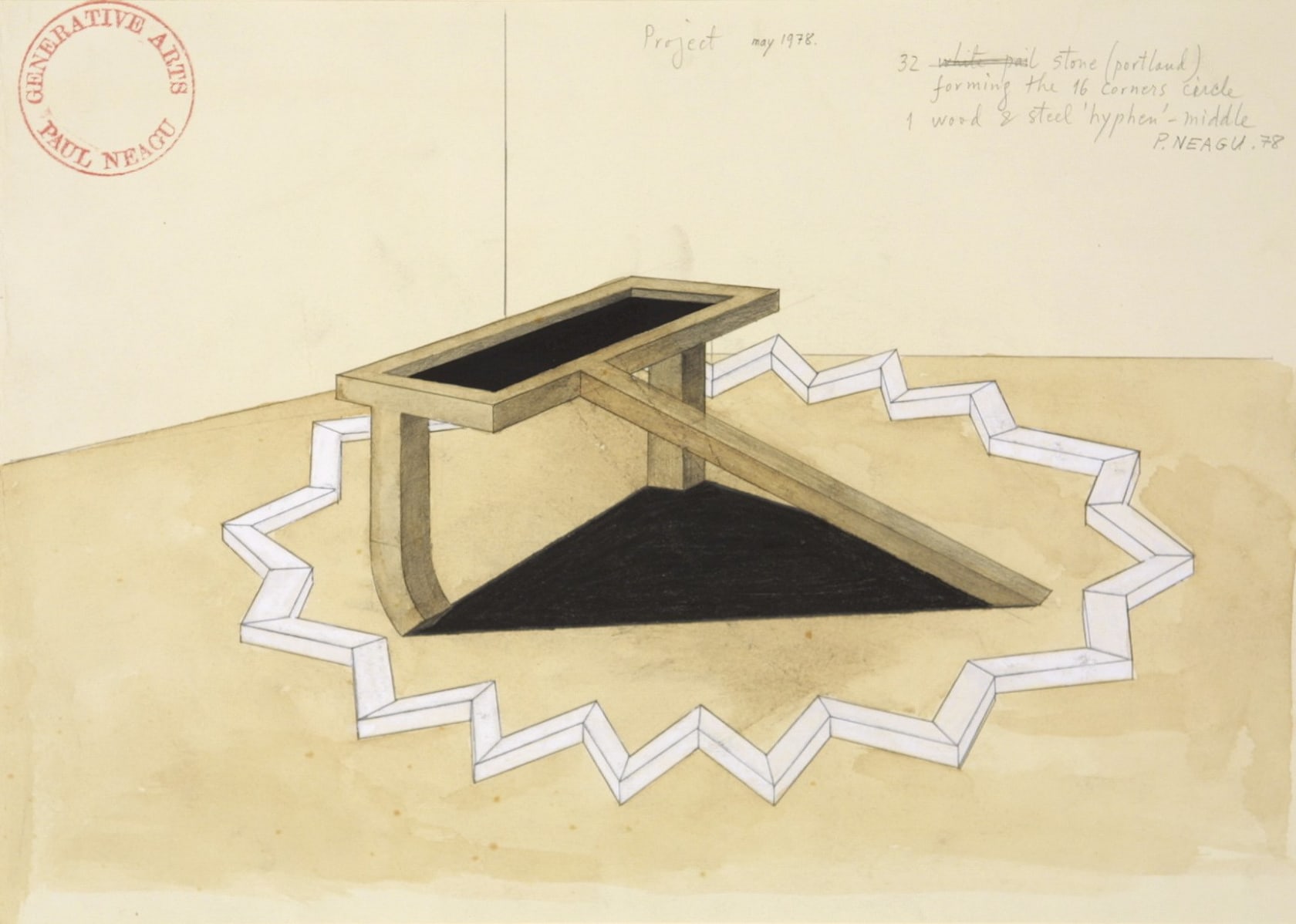 Paul Neagu Thick Generator, 1975