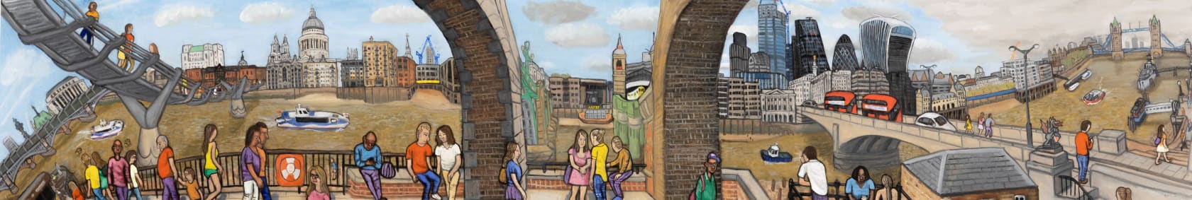 Jiro Osuga, The River, 6. Blackfriars Bridge to Tower Bridge, 2019