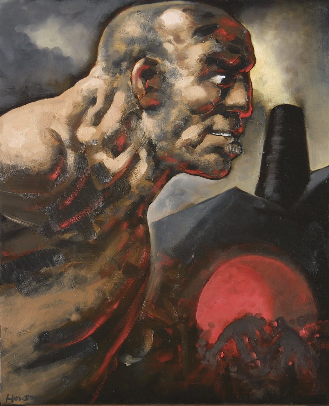 Peter Howson Untitled Head (Steam & Smoke), 1998