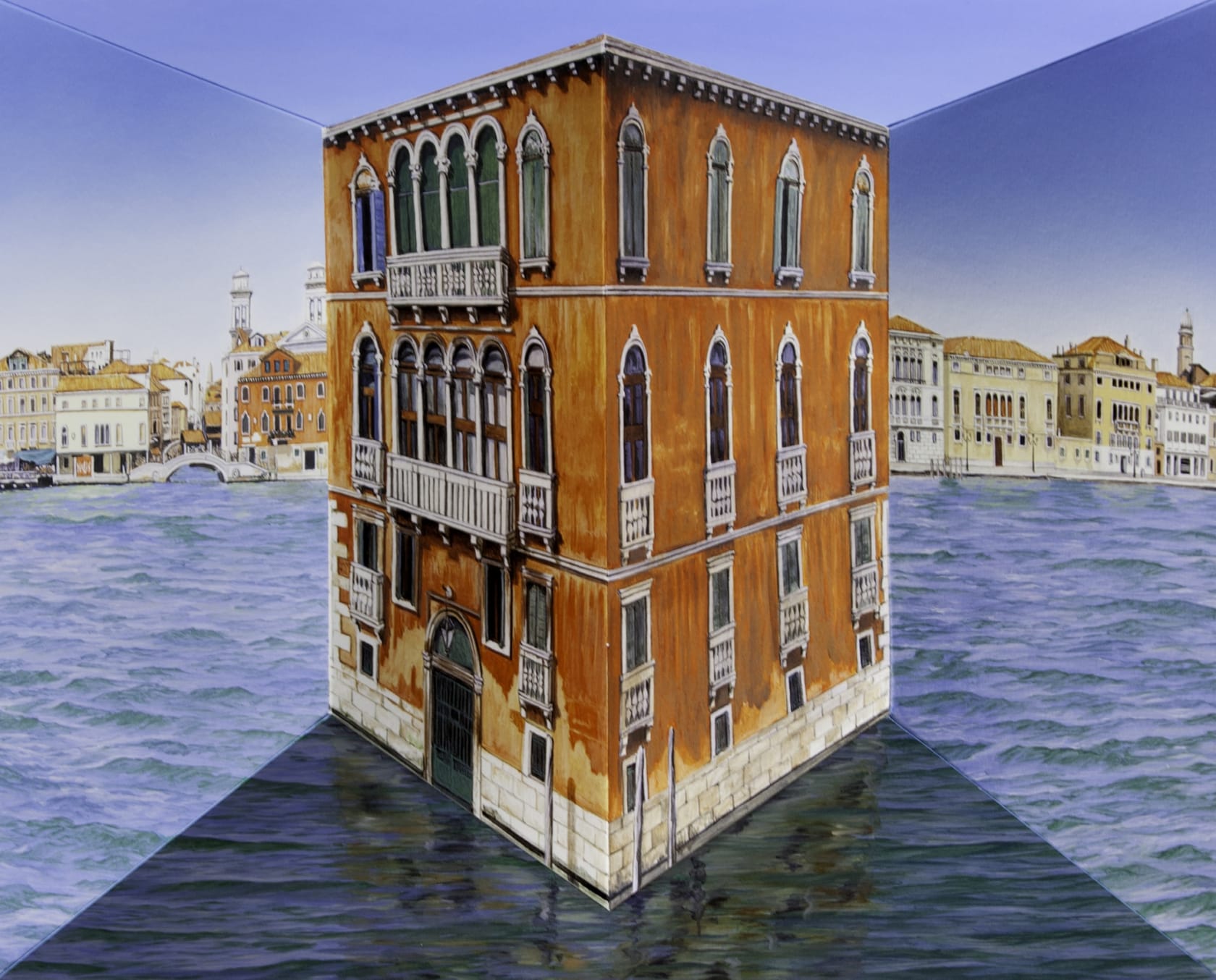 Patrick Hughes Floating, 2014