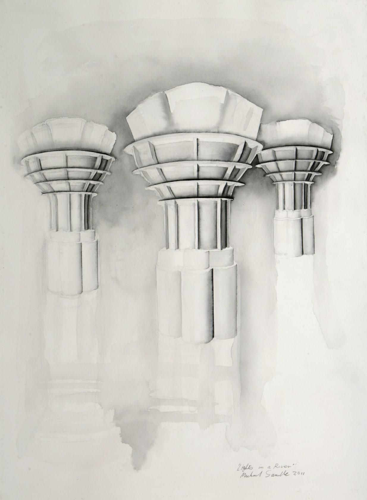 Michael Sandle, Lights in a River, 2011