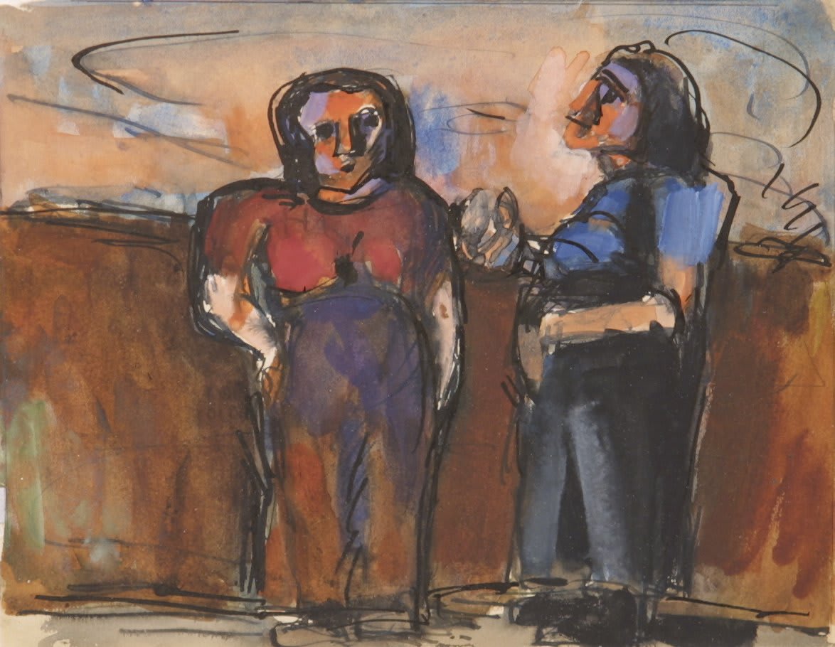 Josef Herman Two Women, c. 1946